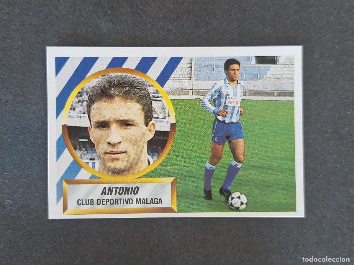 Football Stickers: L5 ANTONIO MALAGA C. F. LIGA ESTE 1988 1989 88 89 NUNCA PEGADO SIN PEGAR