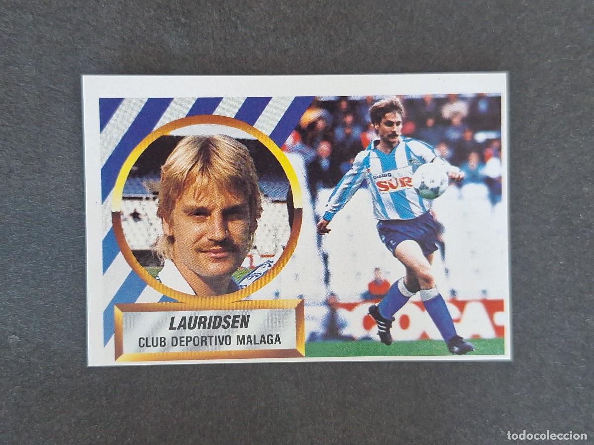 Football Stickers: L5 LAURIDSEN MALAGA C. F. LIGA ESTE 1988 1989 88 89 NUNCA PEGADO SIN PEGAR