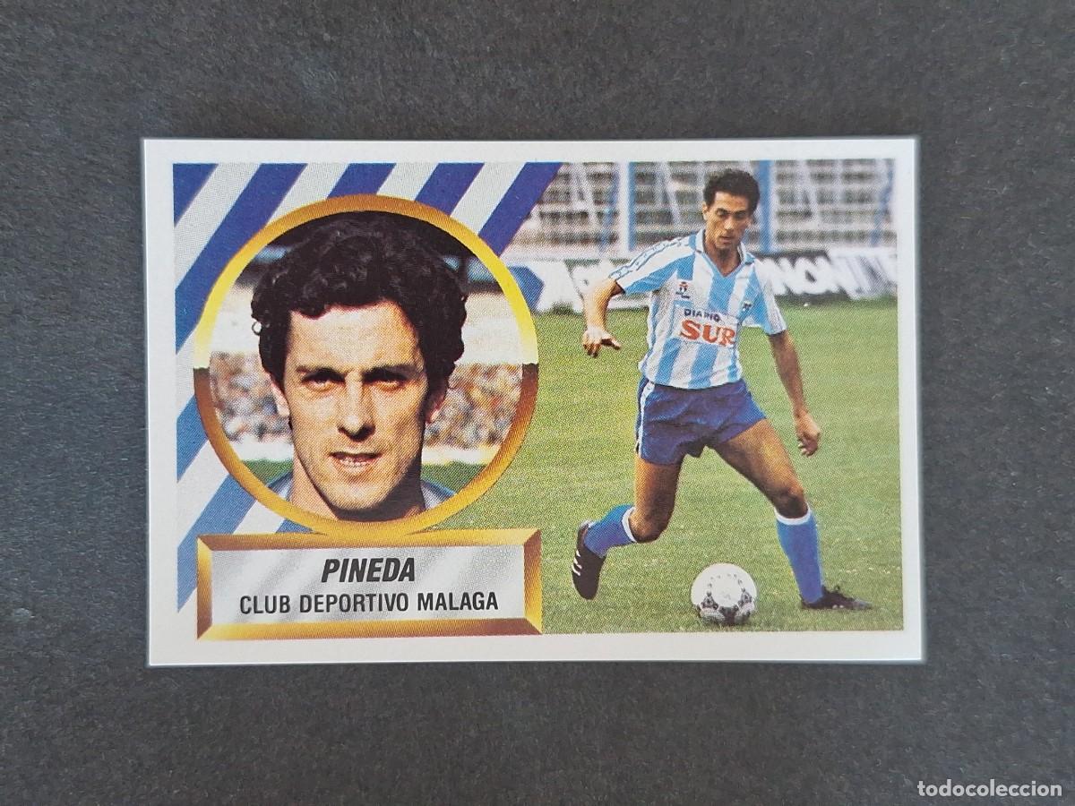 Football Stickers: L5 PINEDA MALAGA C. F. LIGA ESTE 1988 1989 88 89 NUNCA PEGADO SIN PEGAR
