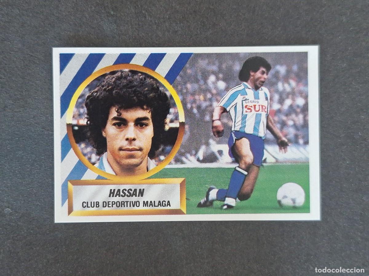 Football Stickers: L5 HASSAN MALAGA C. F. LIGA ESTE 1988 1989 88 89 NUNCA PEGADO SIN PEGAR