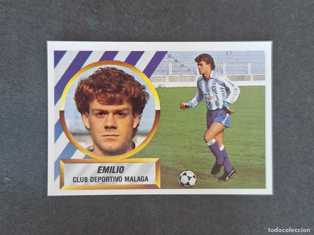 Cartes &agrave; collectionner de Football: L5 EMILIO MALAGA C. F. LIGA ESTE 1988 1989 88 89 NUNCA PEGADO SIN PEGAR