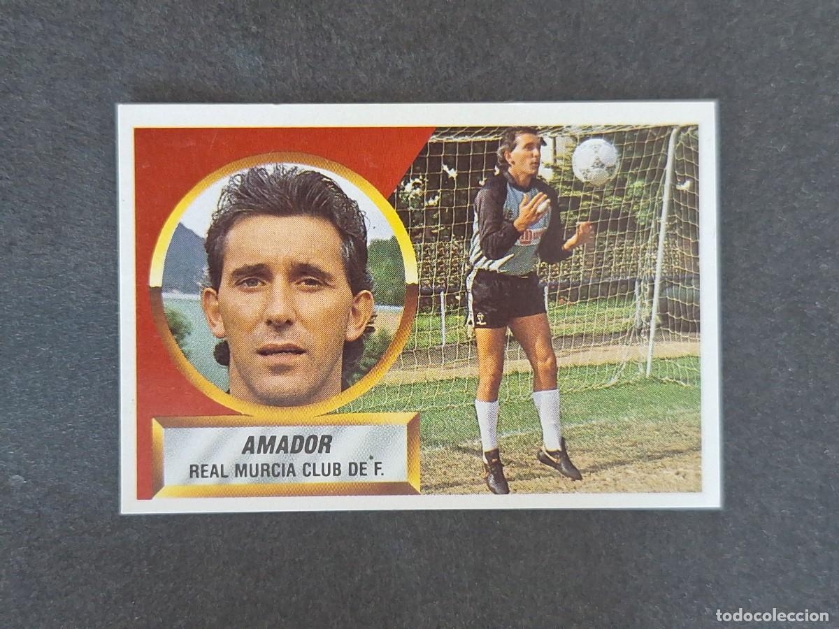 Football Stickers: L5 AMADOR REAL MURCIA LIGA ESTE 1988 1989 88 89 NUNCA PEGADO SIN PEGAR