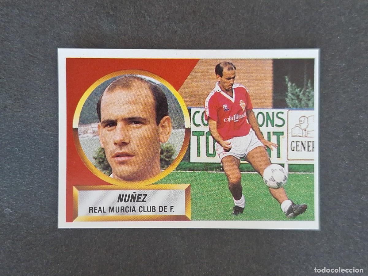 Football Stickers: L5 NU&Ntilde;EZ REAL MURCIA LIGA ESTE 1988 1989 88 89 NUNCA PEGADO SIN PEGAR