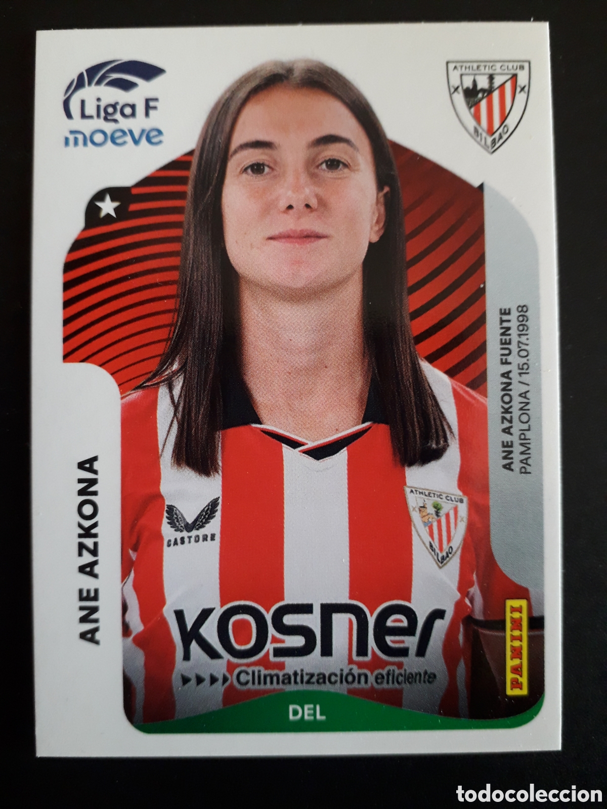 Figurine di Calcio: ANE AZKONA ATHLETIC BILBAO N&deg; 36 LIGA F FEMENINA 2025 2026 25 26 PANINI SIN PEGAR PEDIDO M&Iacute;NIMO 3&euro;.