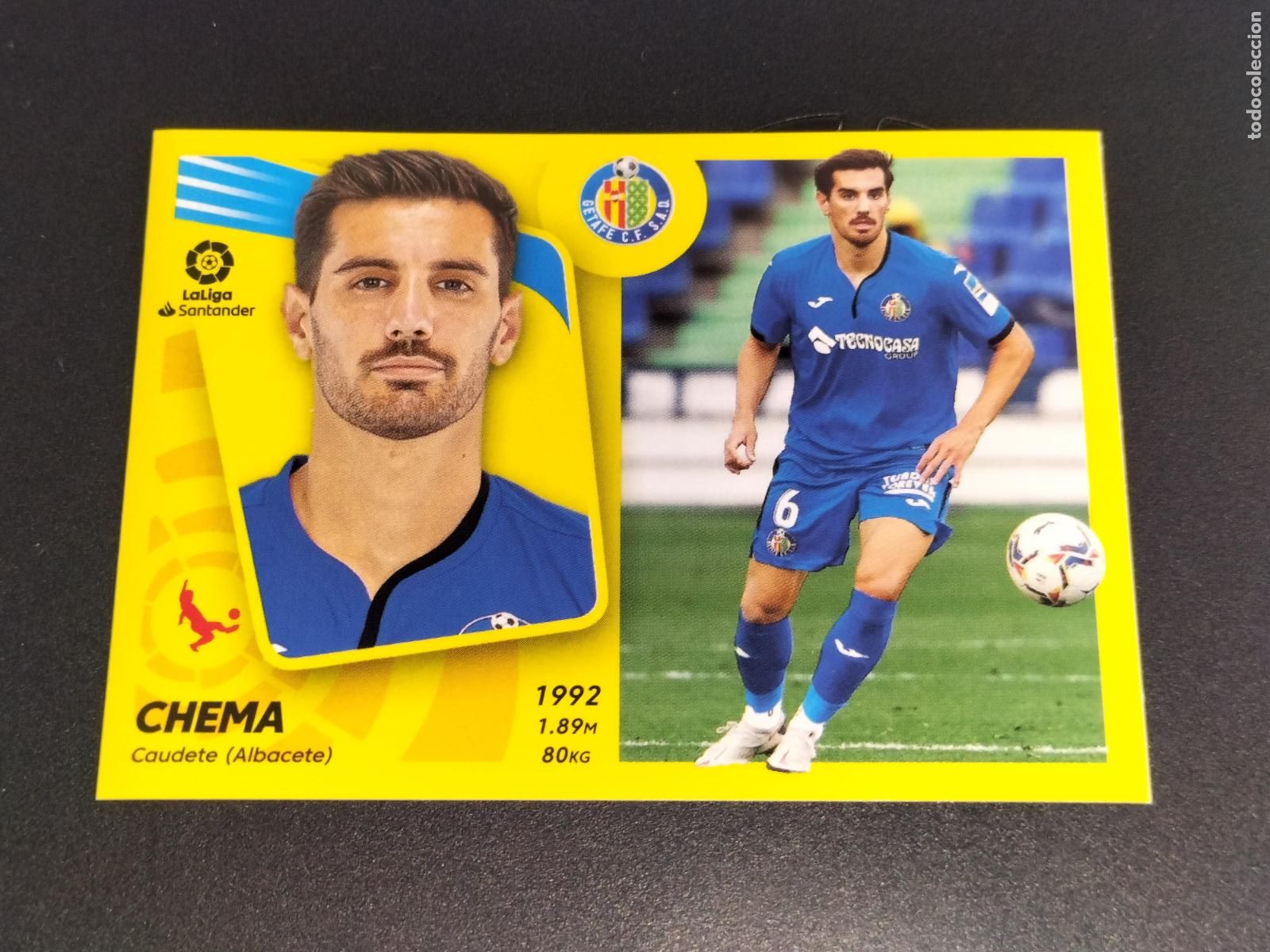 Fu&szlig;ball-Sticker: N&ordm; 9 CHEMA GETAFE CROMOS LALIGA SANTANDER ESTE LIGA FUTBOL 2021 2022 21 22 PANINI