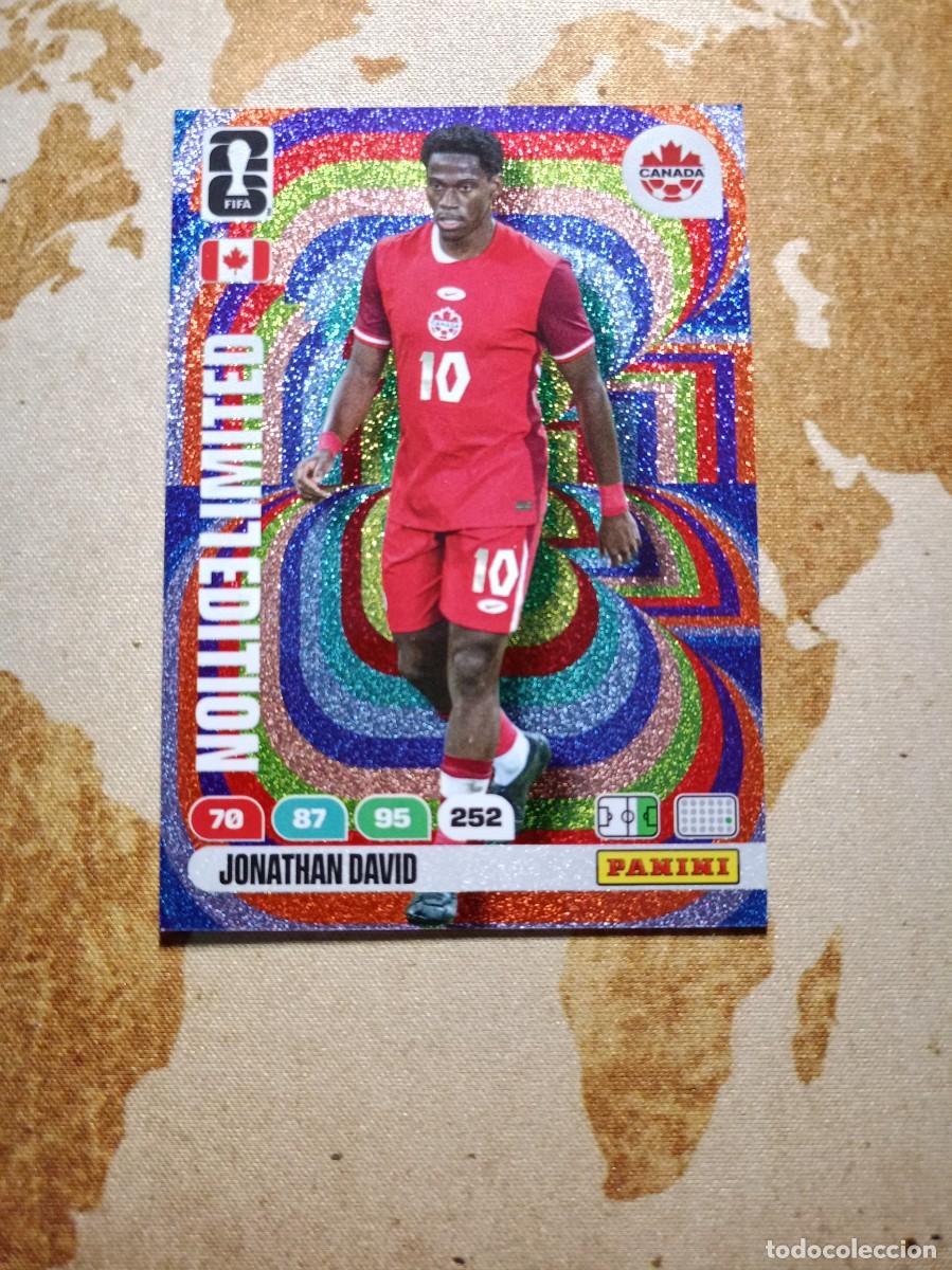 Football Stickers: Limited Edition JONATHAN DAVID Adrenalyn WORLD cup 2026
