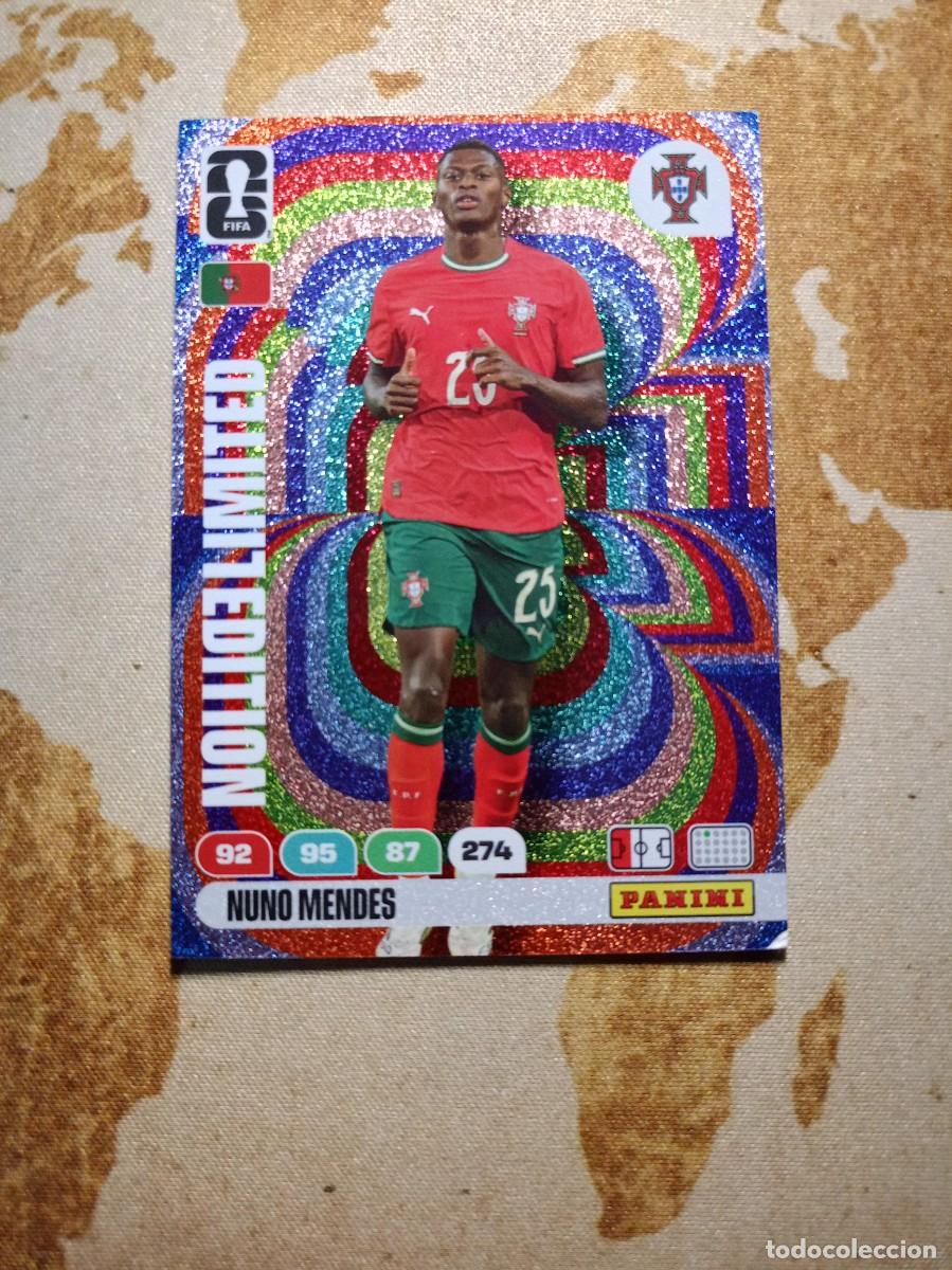 Football Stickers: Limited Edition NUNO MENDES Adrenalyn WORLD cup 2026