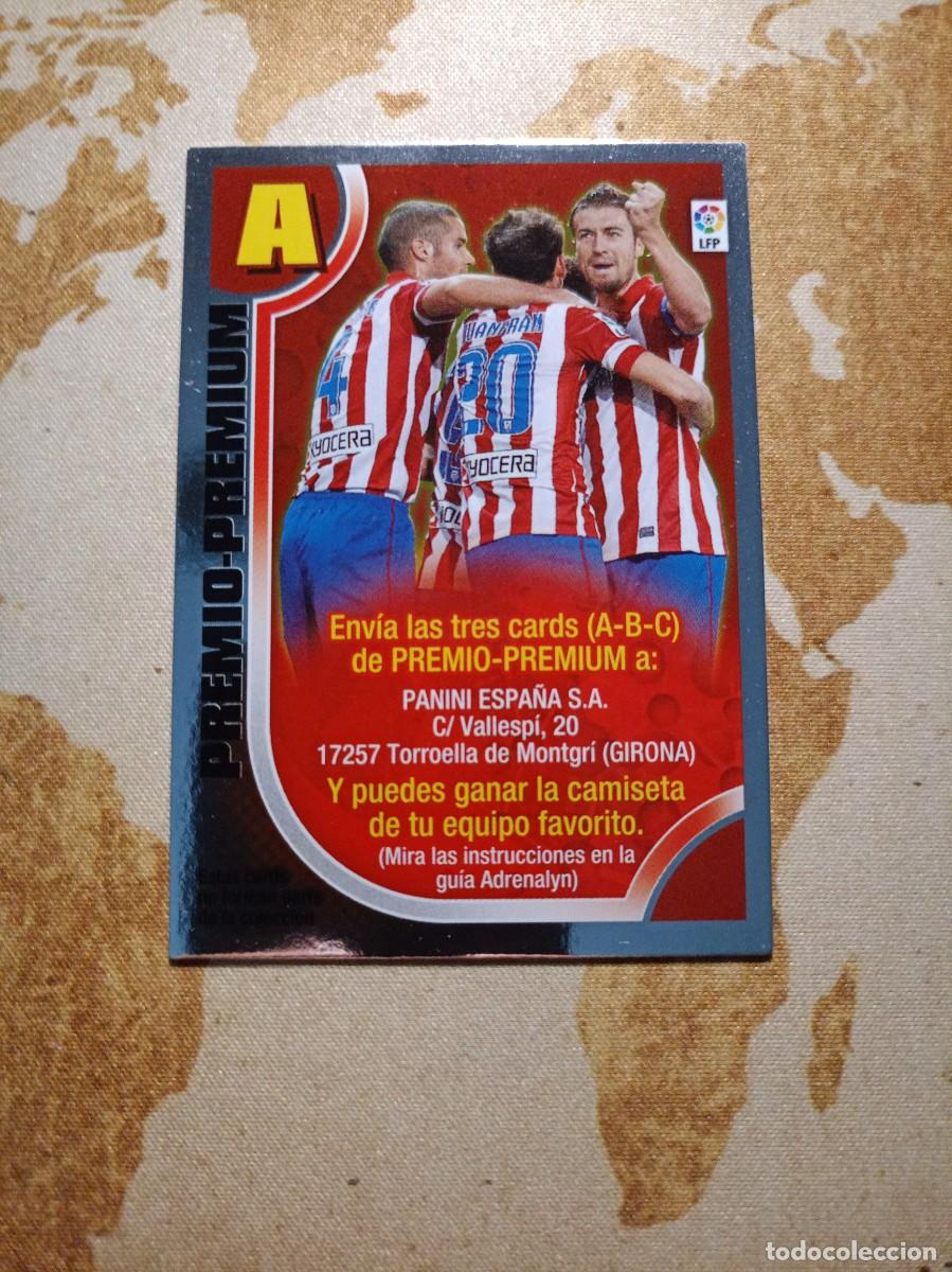 Cromos de f&uacute;tbol: Premio premium LETRA A Adrenalyn 2013-14