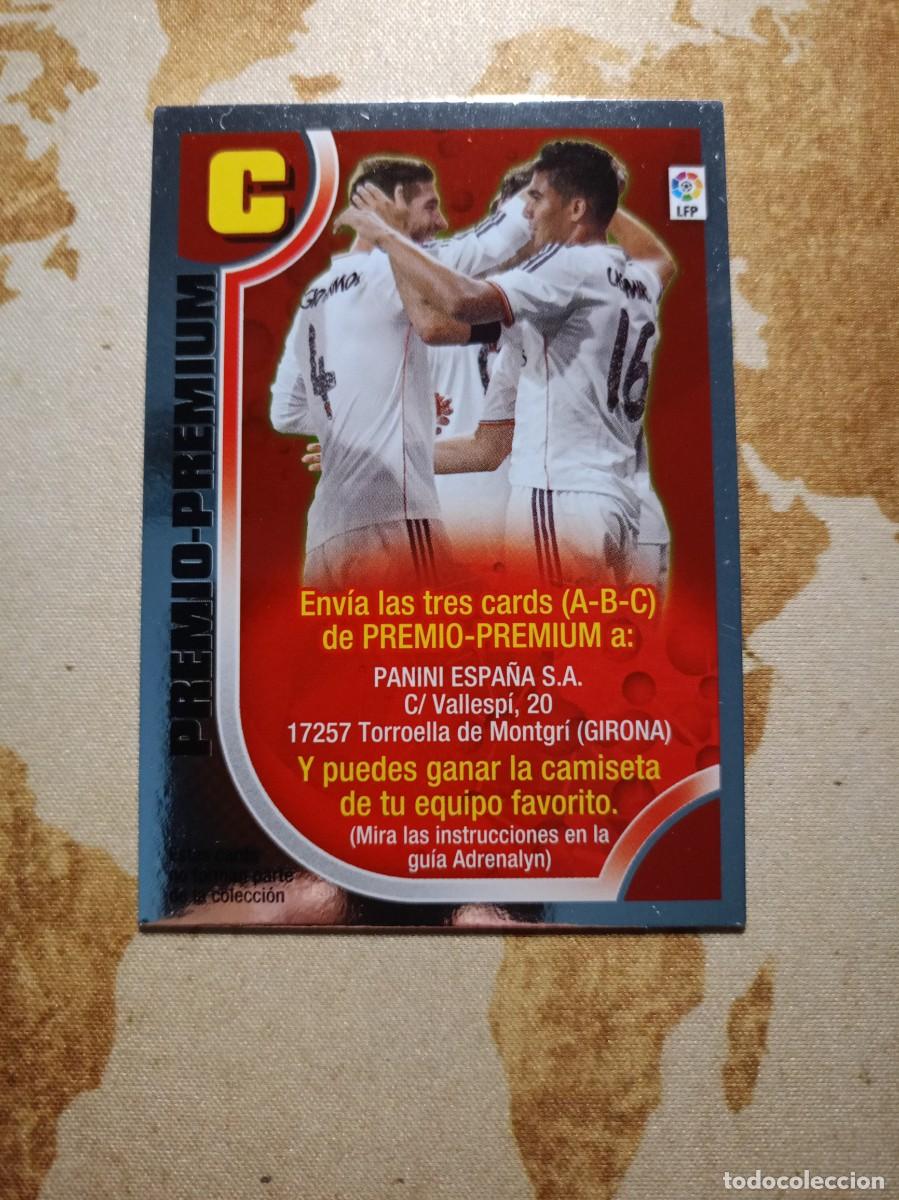 Cromos de f&uacute;tbol: Premio premium LETRA C Adrenalyn 2013-14