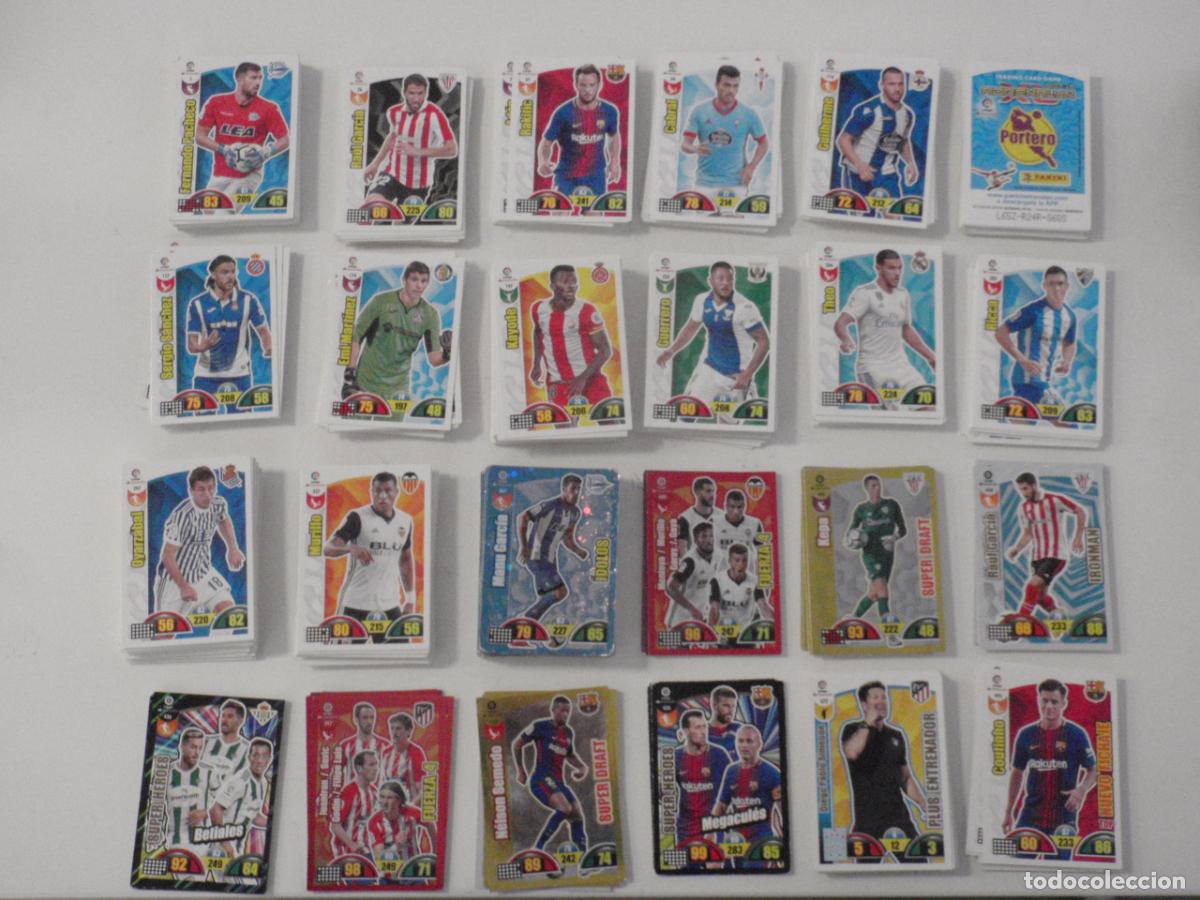 Cromos de f&uacute;tbol: LOTE 439 cromos ADRENALYN XL 2017 2018 PANINI. Trading cards diferentes de futbol. Fichas 17 18