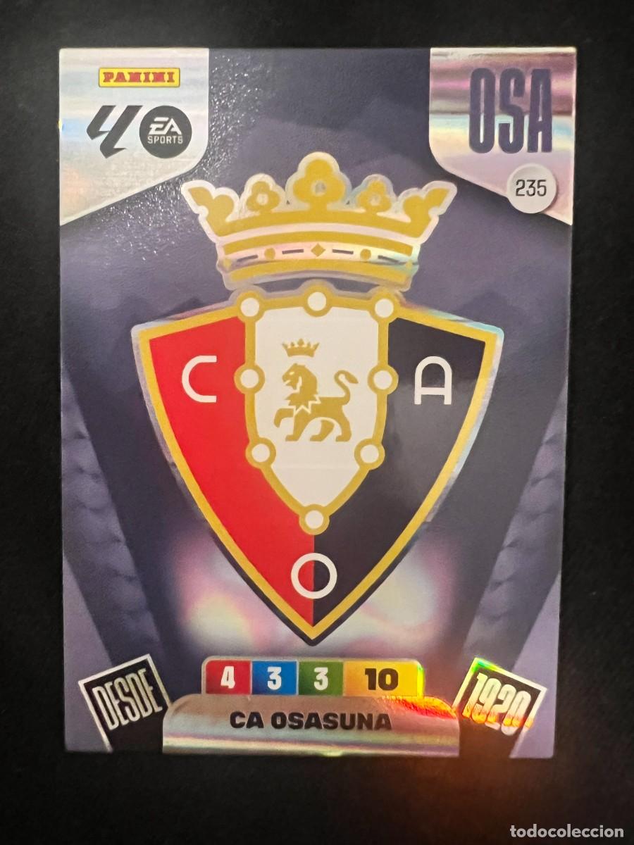 Cromos de f&uacute;tbol: ESCUDO OSASUNA #235 PANINI ADRENALYN 2025 2026