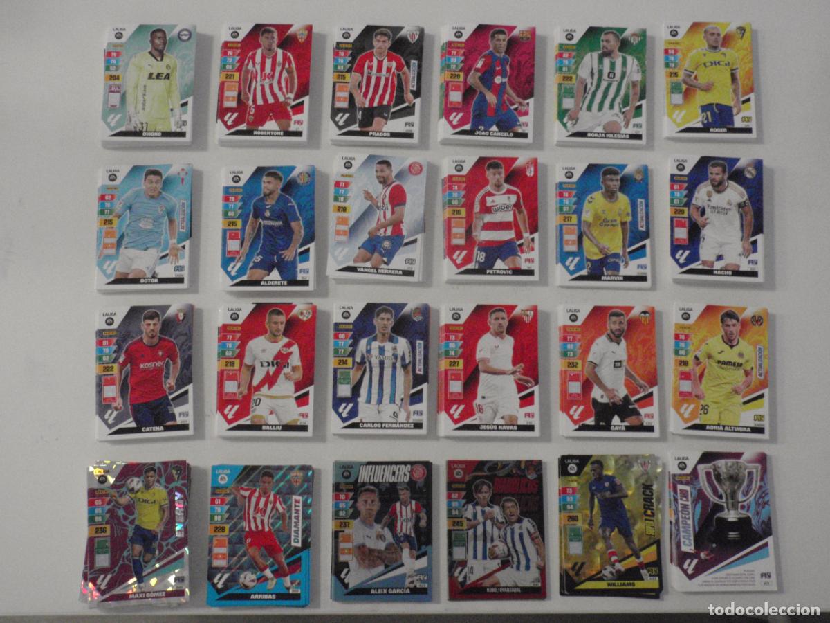 Cromos de f&uacute;tbol: LOTE 431 cromos trading cards diferentes de futbol. Fichas ADRENALYN XL 2023 2024 PANINI. 22 24