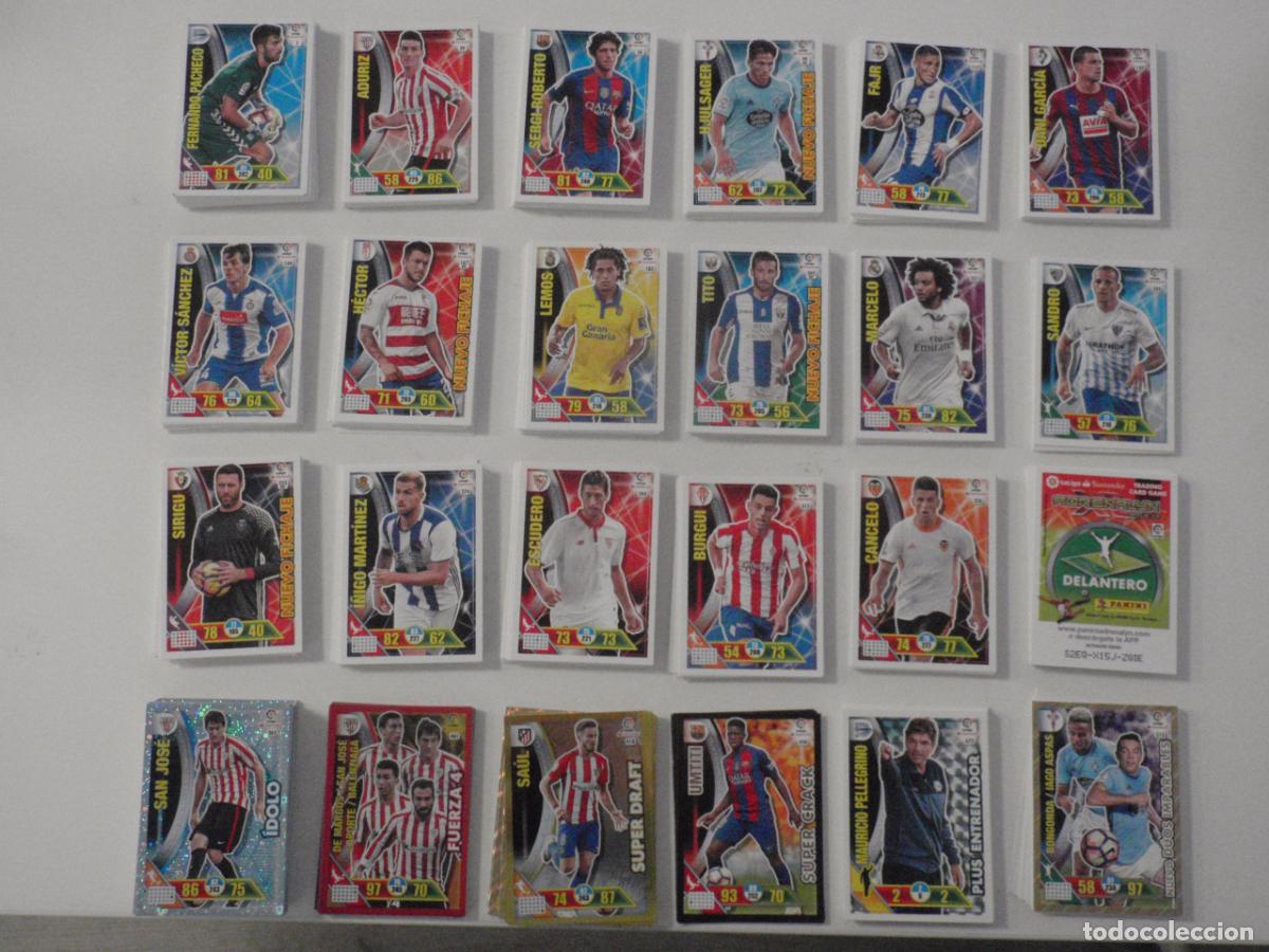 Cromos de Futebol: LOTE 454 cromos trading cards diferentes de futbol. Fichas ADRENALYN XL 2016 2017 PANINI. 16 17