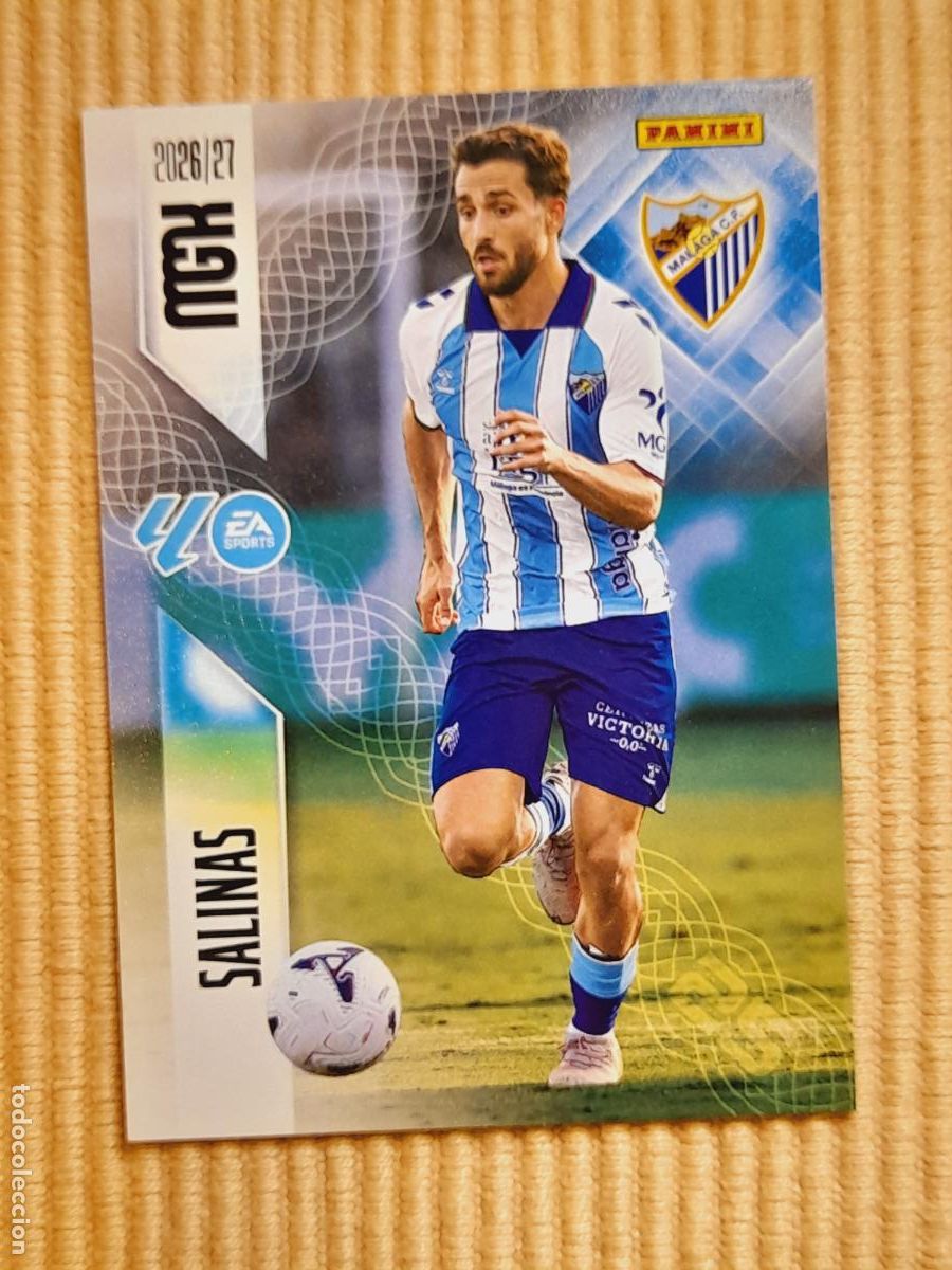 Fu&szlig;ball-Sticker: CARD 243 SALINAS (MALAGA CF) LIGA 26-27 2026 2027 MEGACRACKS