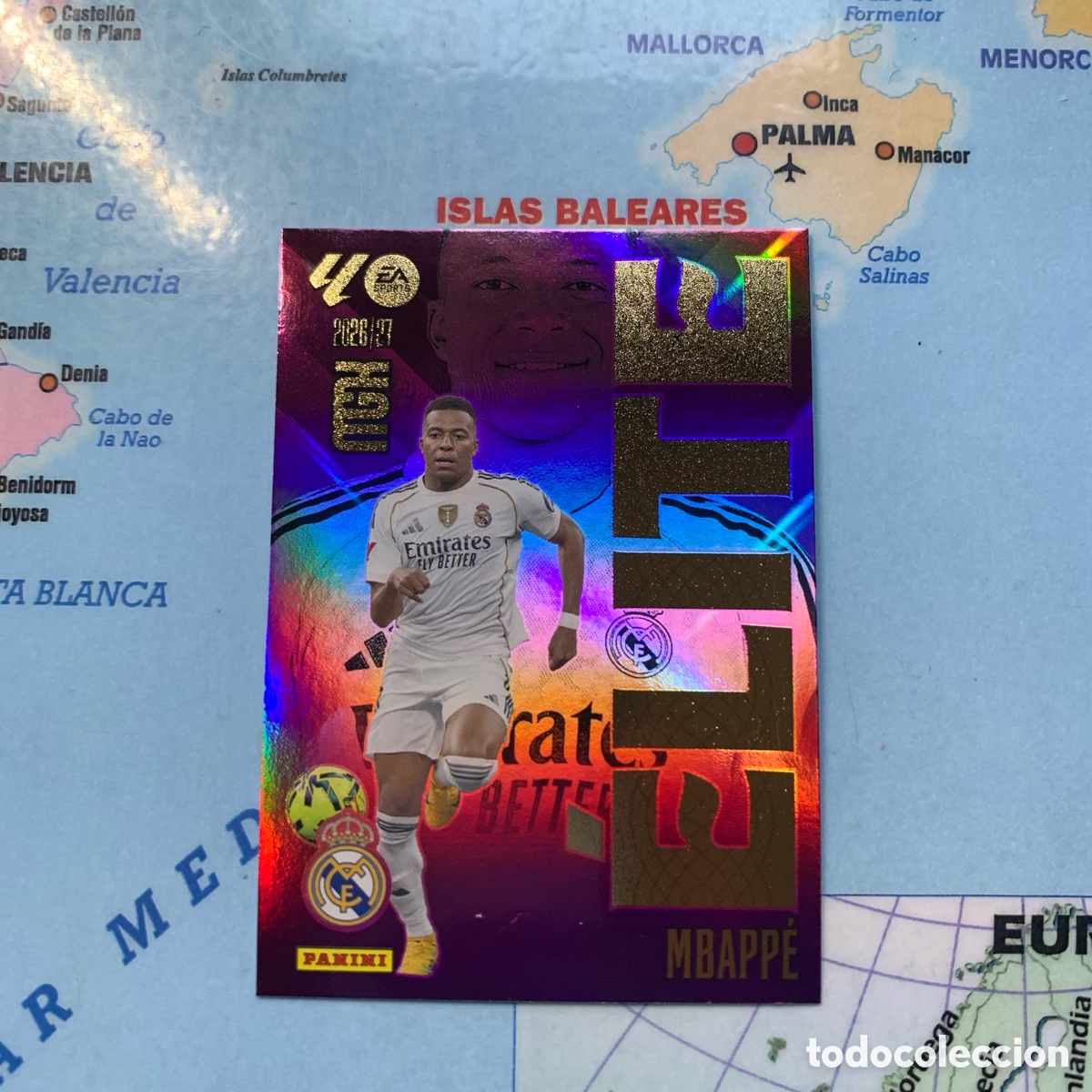 Fu&szlig;ball-Sticker: Mbappe elite n&uacute;mero 10 Del Real Madrid megacracks 26-27 2026-2027