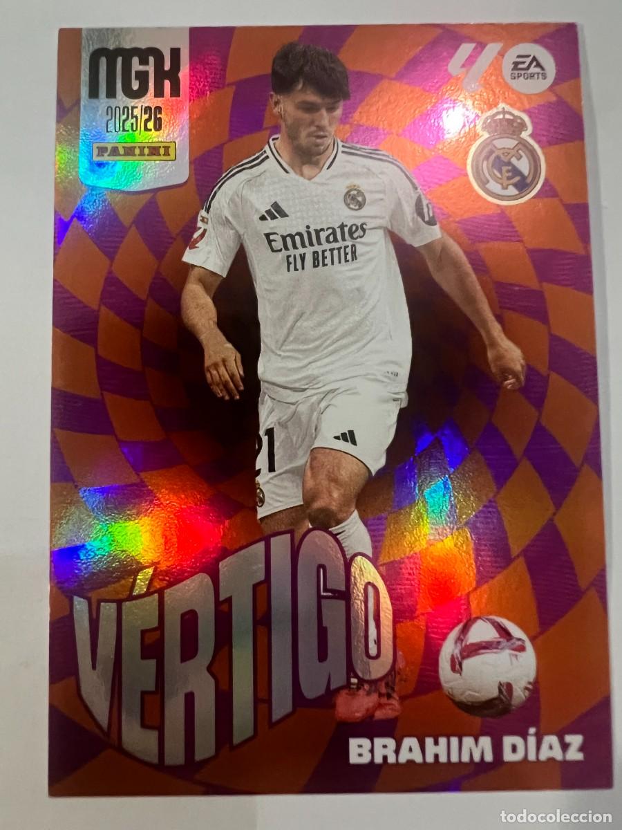 Fu&szlig;ball-Sticker: BRAHIM DIAZ #381 VERTIGO - PANINI MEGACRACKS 2025 2026