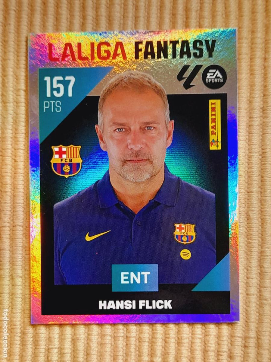 Figurine di Calcio: CROMO 1 HANSI FLICK (LALIGA FANTASY) FC BARCELONA LIGA 26-27 2026 2027 &Aacute;LBUM ESTE