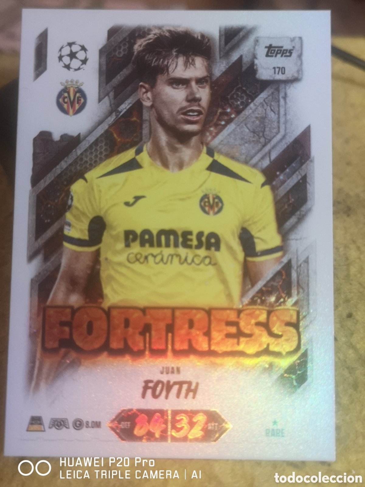 Fu&szlig;ball-Sticker: MATCH ATTAX 2026 27 FORTRESS JUAN FOYTH 170 - VILLARREAL