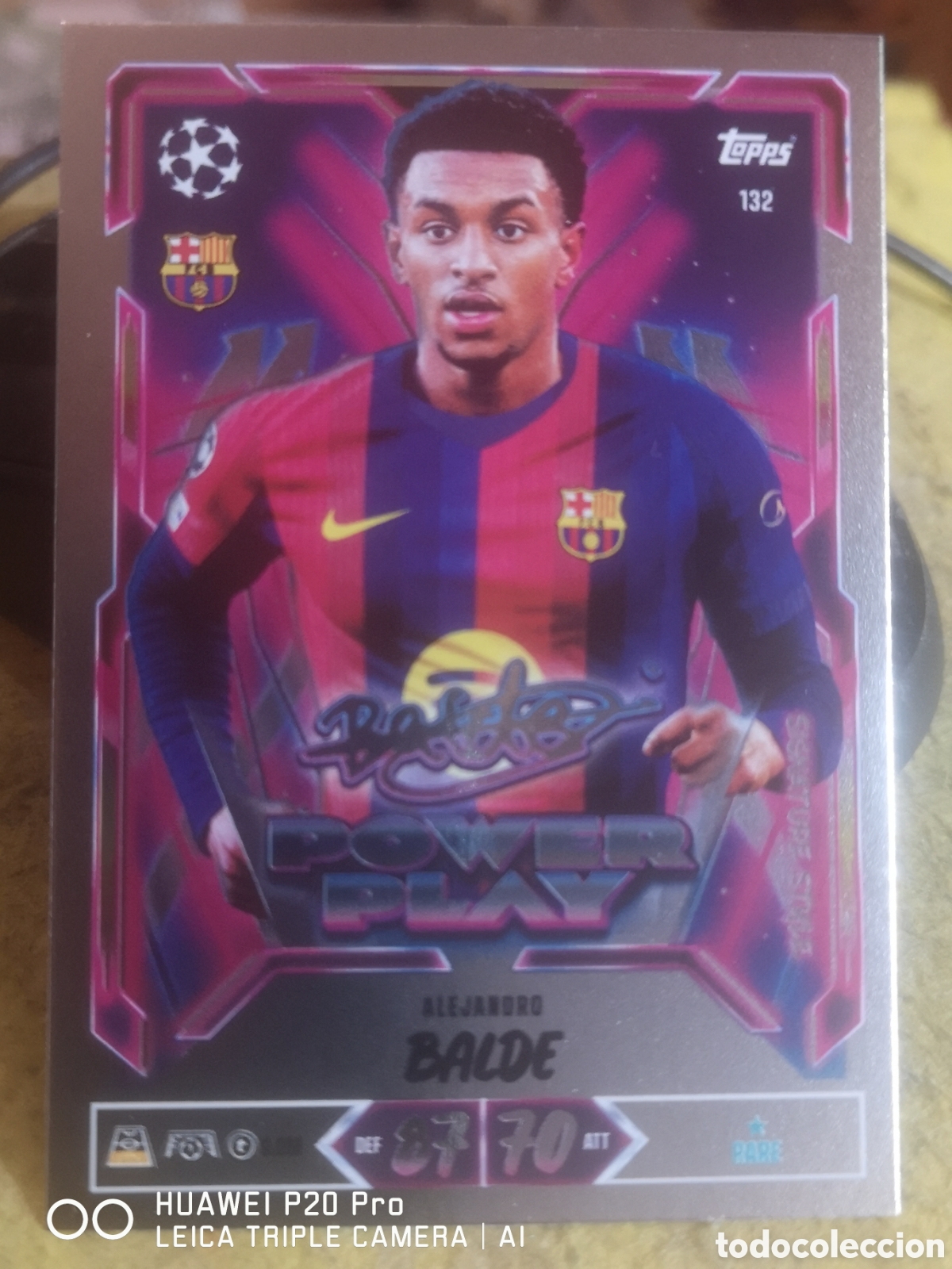 Cartes &agrave; collectionner de Football: MATCH ATTAX 2026 27 POWER PLAY BALDE 132 - BARCELONA