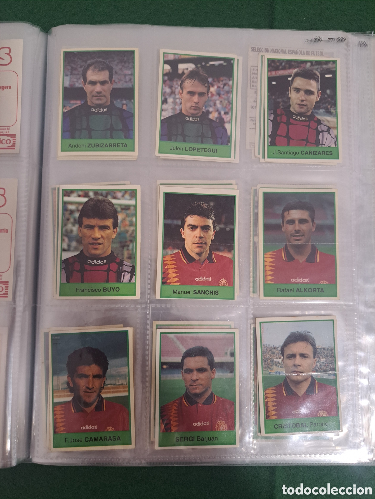 Figurine di Calcio: 46 cromos diferentes. Bollycao Selecci&oacute;n espa&ntilde;ola. Mundial USA 94