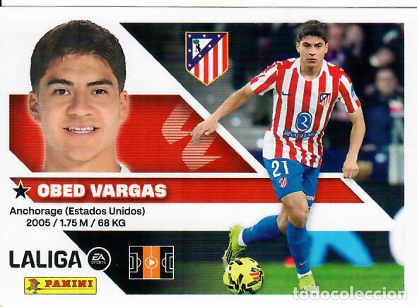 Figurine di Calcio: CROMO PANINI LIGA ESTE 26 27 - N&ordm; 14 B - OBED VARGAS - ATL&Eacute;TICO DE MADRID
