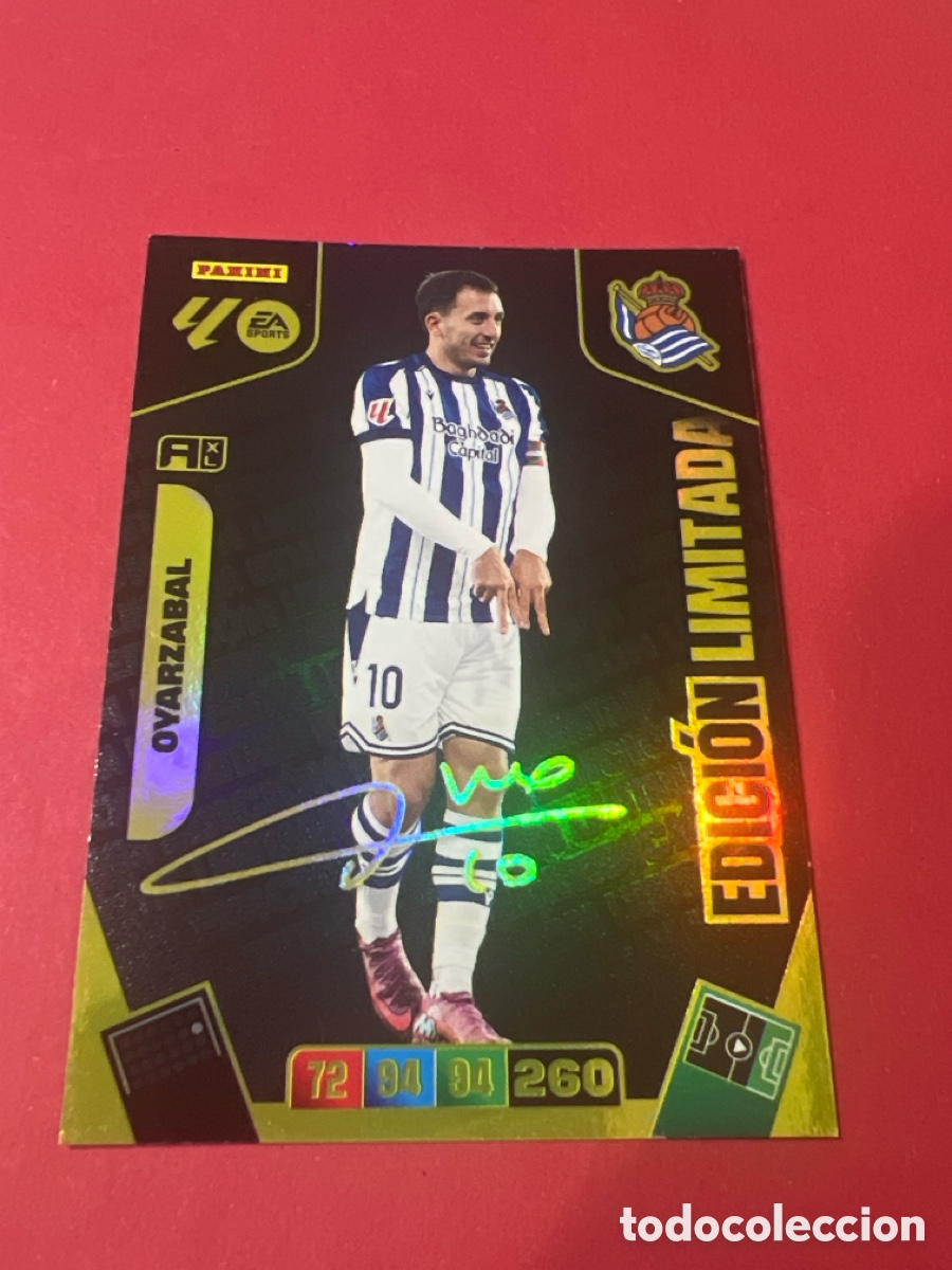 Cromos de f&uacute;tbol: C5760. Mikel oyarzabal Edici&oacute;n Limitada real sociedad adrenalyn XL 2026