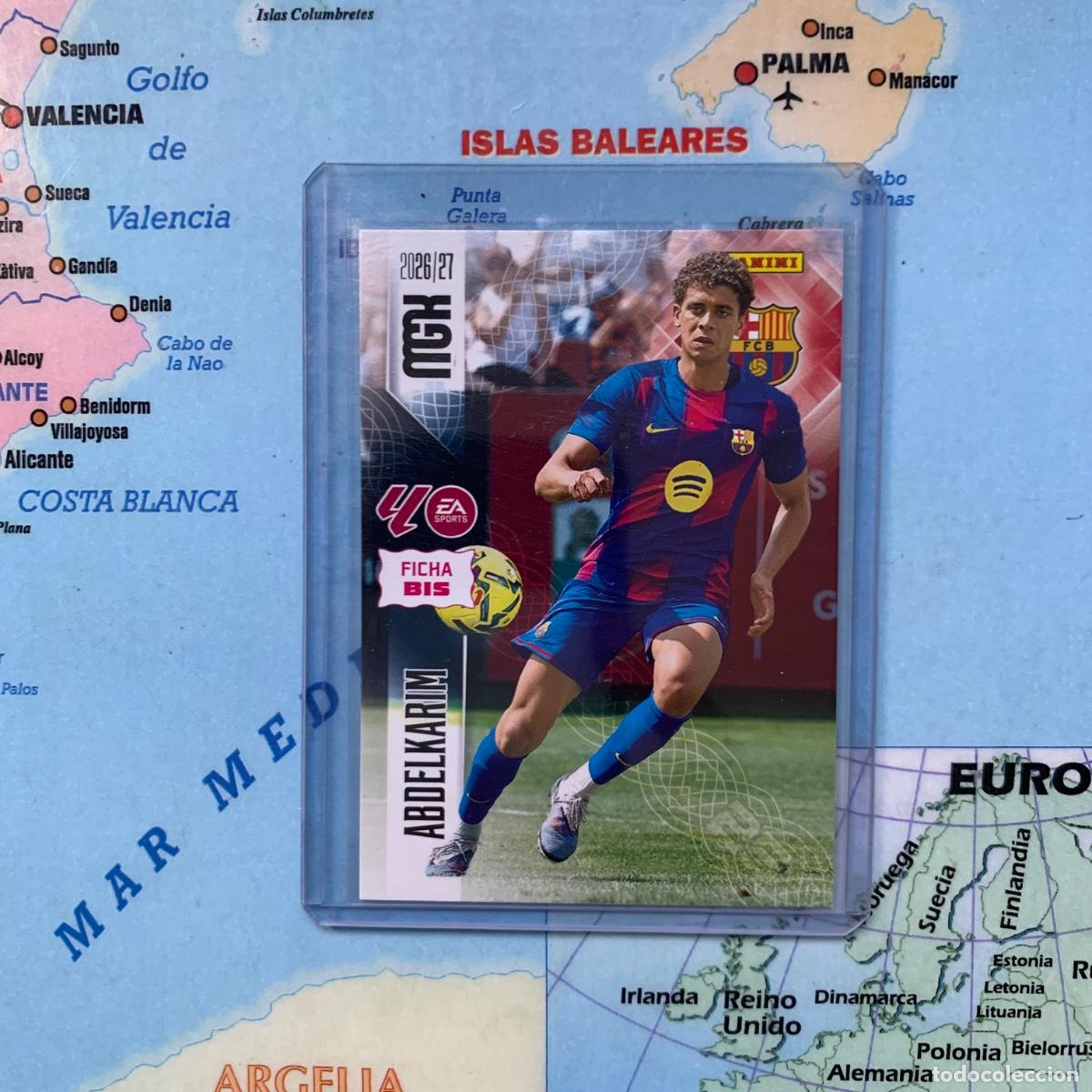 Fu&szlig;ball-Sticker: Hamza Abdelkarim n&uacute;mero 90 Bis del Barcelona megacracks 26-27 2026-2027