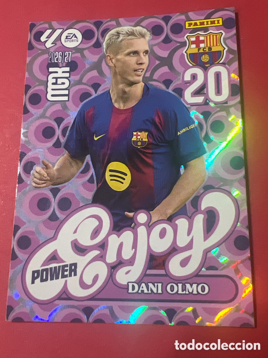 Fu&szlig;ball-Sticker: C5764. Dani olmo enjoy Power 381P FC Barcelona megacracks 26/27 2026 2027