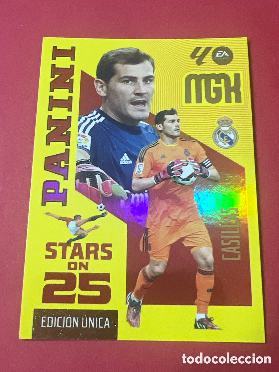 Fu&szlig;ball-Sticker: C5766. MEGACRACKS 2026 2027 2026 27 CASILLAS STARS ON 25 EDICI&Oacute;N &Uacute;NICA 428 REAL MADRID