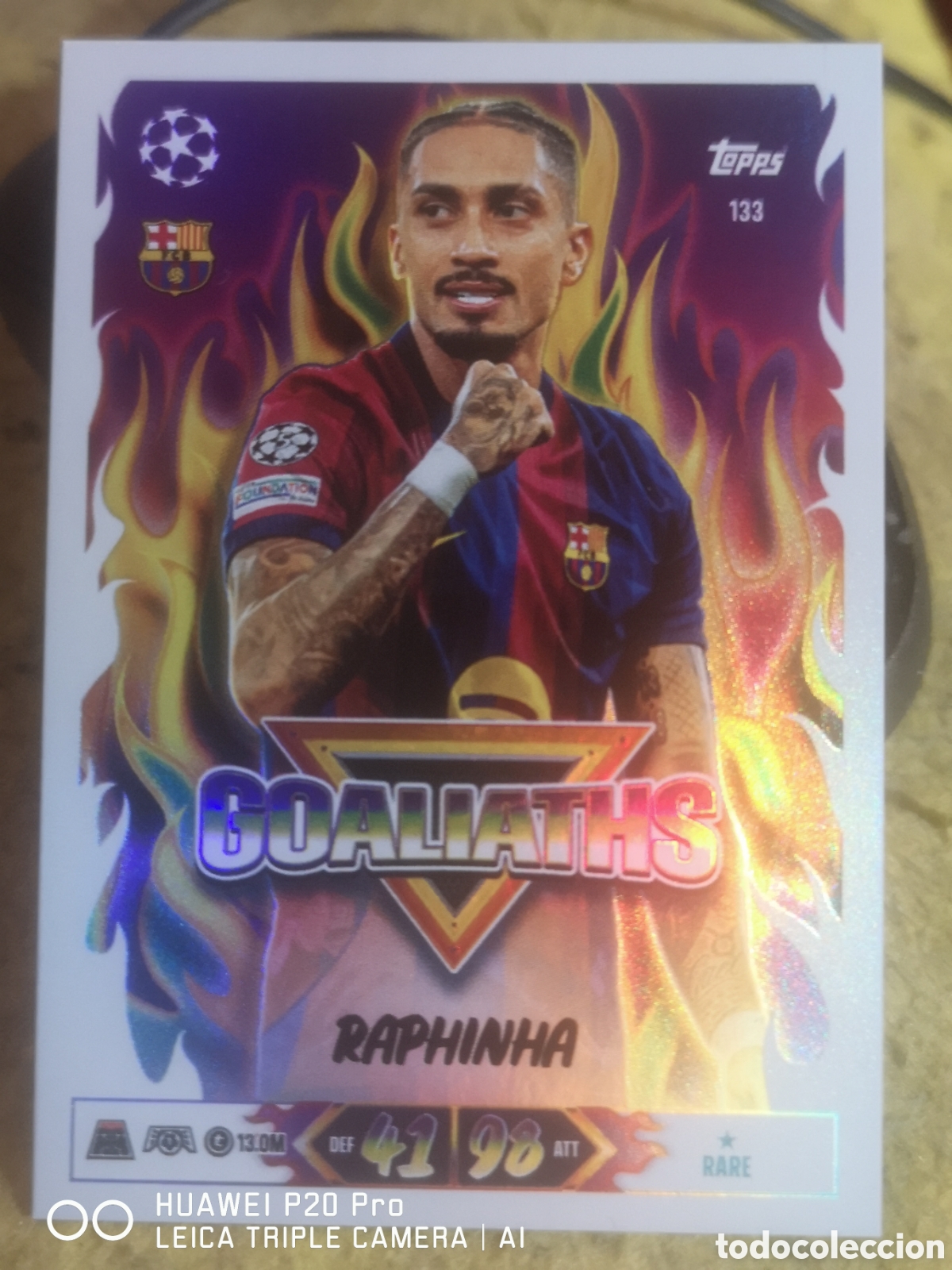 Football Stickers: MATCH ATTAX 2026 27 GOALIATHS RAPHINHA 133 - BARCELONA