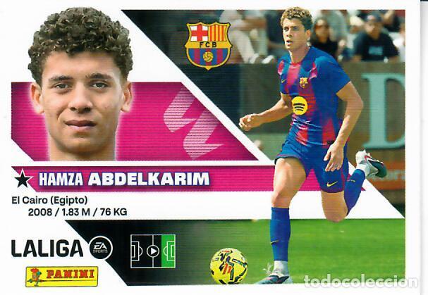 Football Stickers: CROMO PANINI LIGA ESTE 26 27 - COLOCA N&ordm; 18 BIS - ABDELKARIM - BARCELONA - 3&ordf; EDICI&Oacute;N
