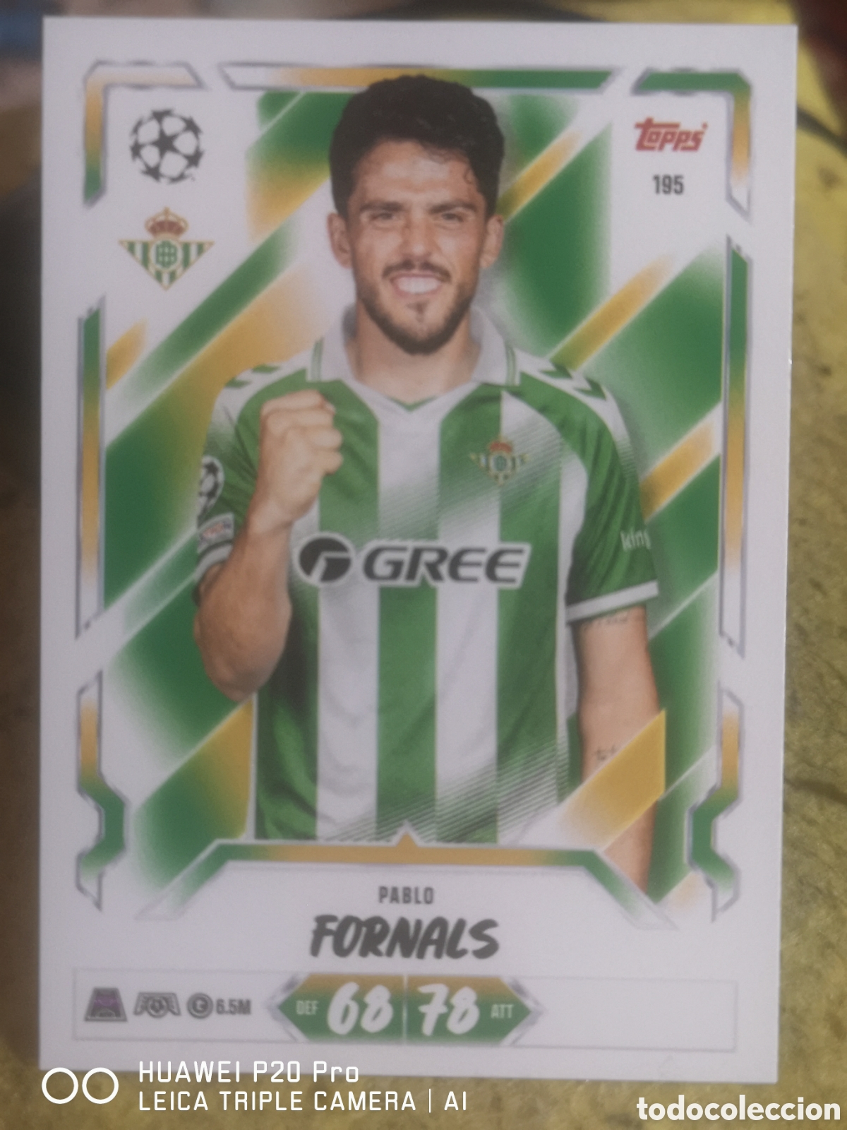 Fu&szlig;ball-Sticker: MATCH ATTAX 2026 27 FORNALS 195 - REAL BETIS