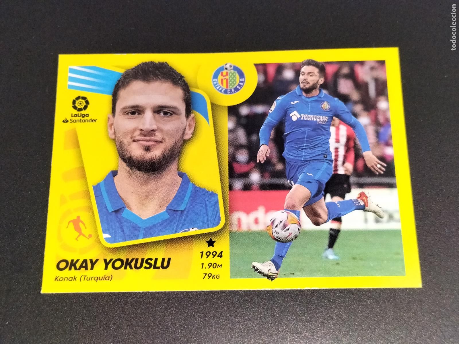 Fu&szlig;ball-Sticker: FICHAJE N&ordm; 20 OKAY YOKUSLU MERCADO INVIERNO ACTUALIZACION GETAFE LALIGA ESTE 2021 2022 21 22