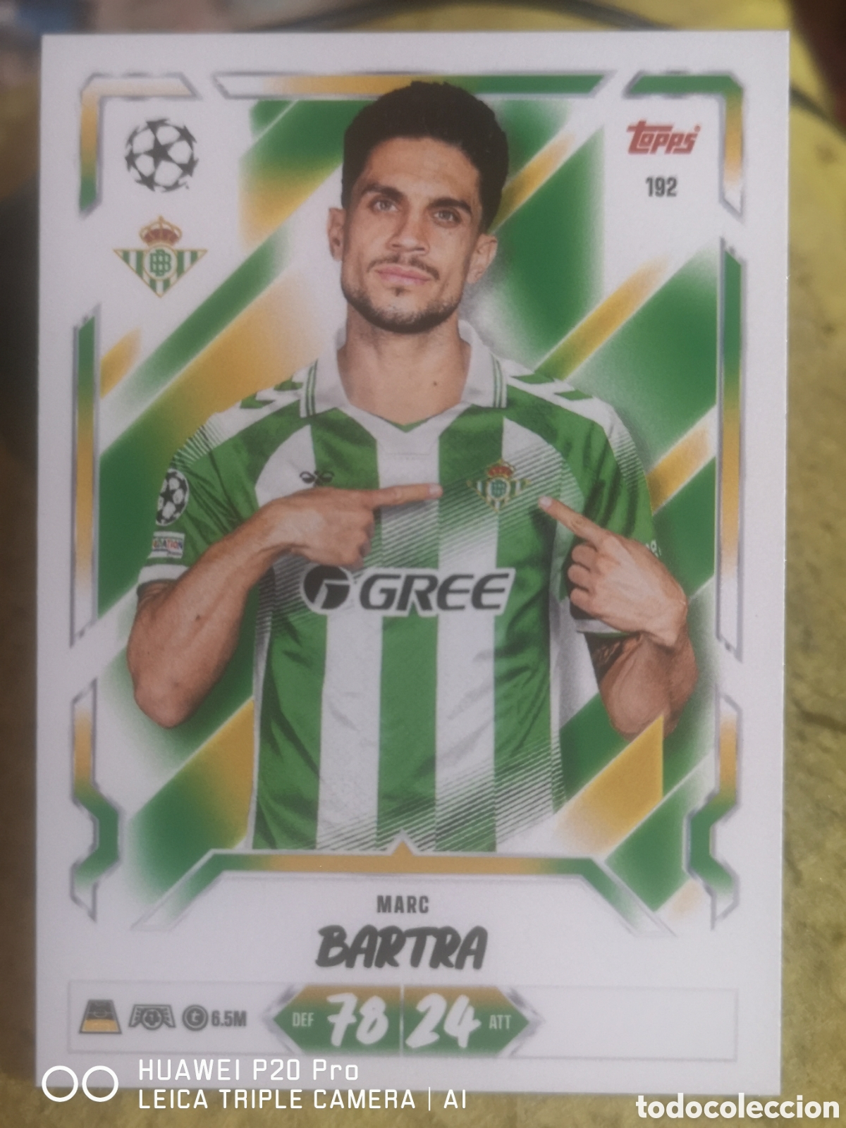 Fu&szlig;ball-Sticker: MATCH ATTAX 2026 27 MARC BARTRA 192 - REAL BETIS