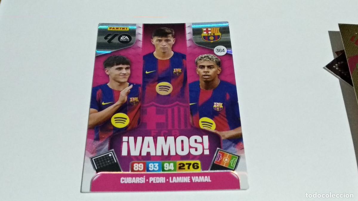 Fu&szlig;ball-Sticker: LAMINE YAMAL - PEDRI - CUBARS&Iacute; (FC BARCELONA). CARTA &iexcl;VAMOS! PANINI ADRENALYN XL 2025/26. 2025 2026