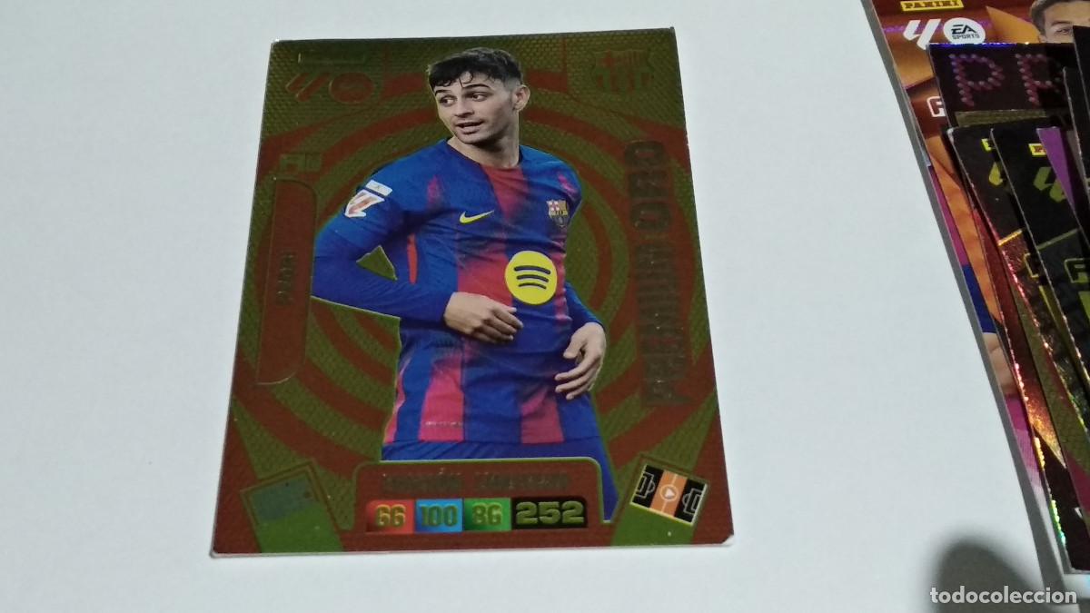 Fu&szlig;ball-Sticker: ADRENALYN XL 2025-26. PEDRI &rdquo;PREMIUM ORO&rdquo; FC.BARCELONA