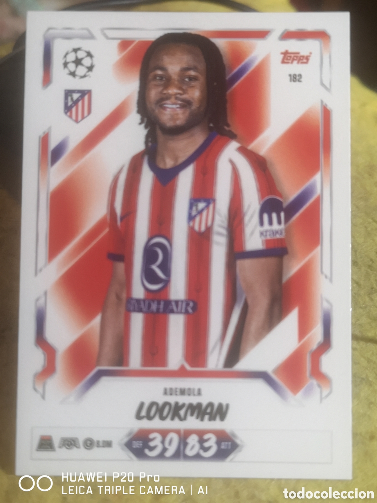 Fu&szlig;ball-Sticker: MATCH ATTAX 2026 27 LOOKMAN 182 - ATLETICO DE MADRID