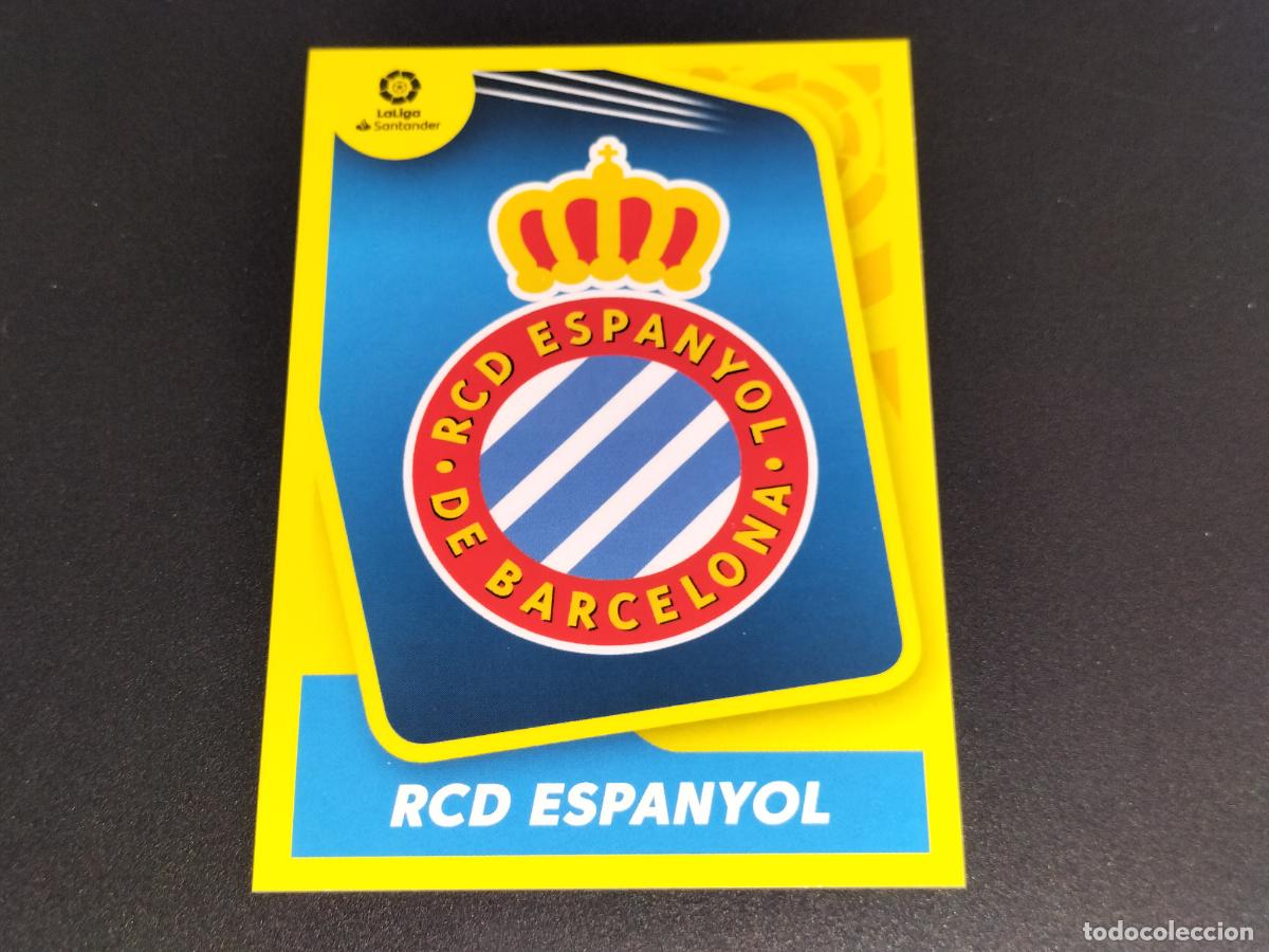 Fu&szlig;ball-Sticker: N&ordm; 1 ESCUDO LOGO ESPANYOL CROMOS LALIGA SANTANDER ESTE LIGA FUTBOL 2021 2022 21 22 PANINI