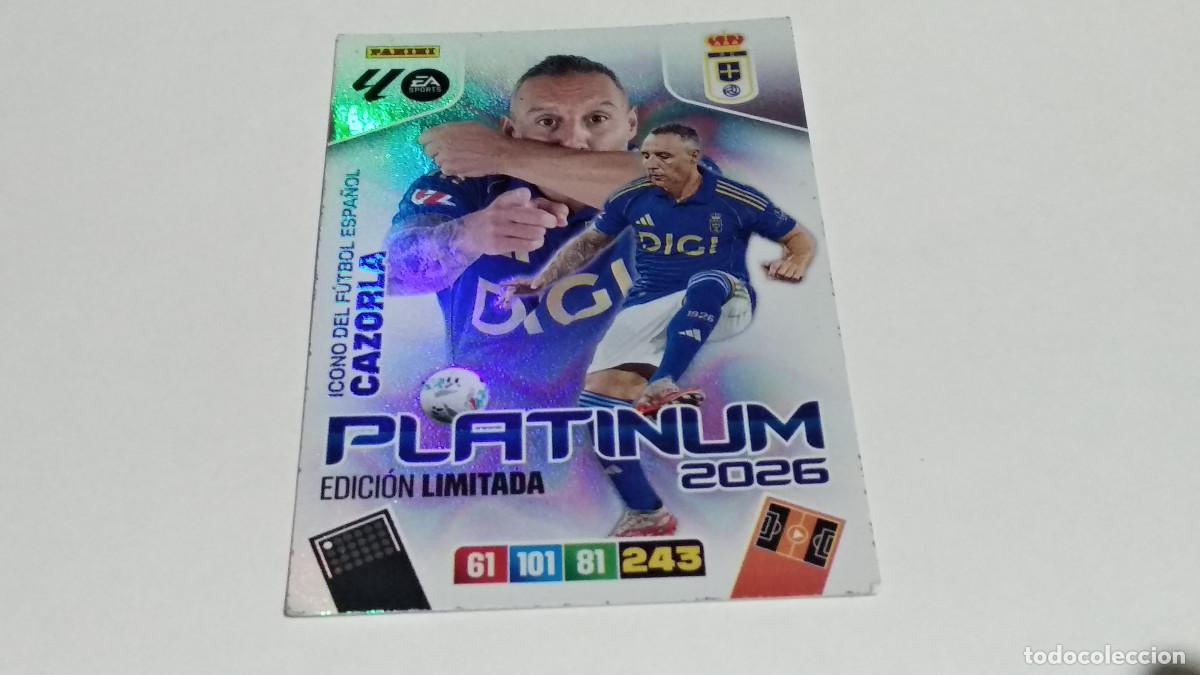 Cromos de Futebol: CAZORLA PLATINUM 2026 EDICION LIMITADA OVIEDO ADRENALYN XL 2025 2026 25 26 PANINI