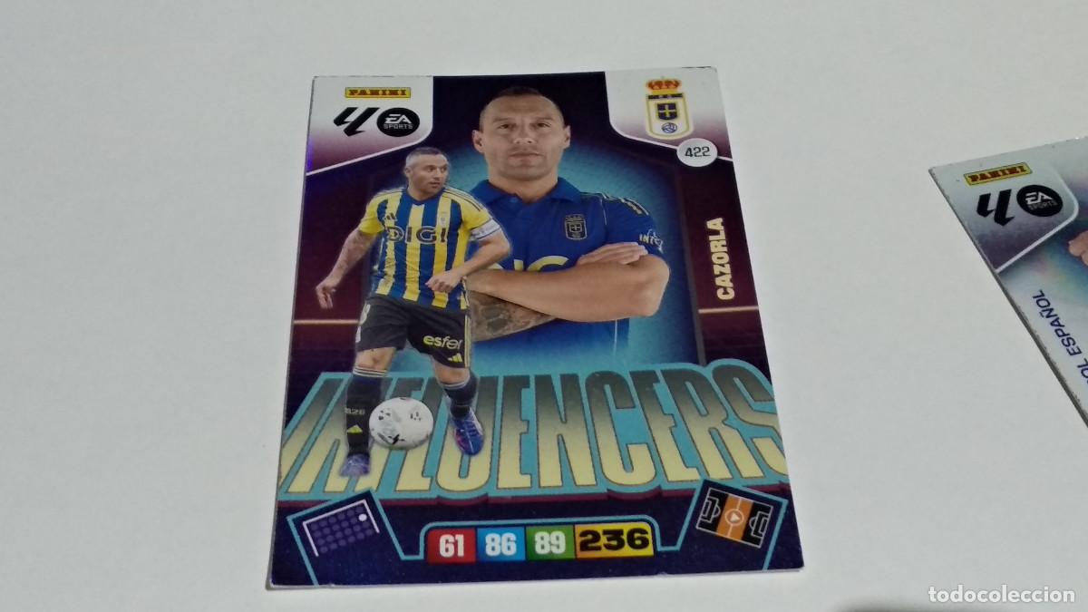 Cromos de Futebol: 422 CAZORLA INFLUENCERS OVIEDO ADRENALYN XL 2025 2026 25 26 PANINI