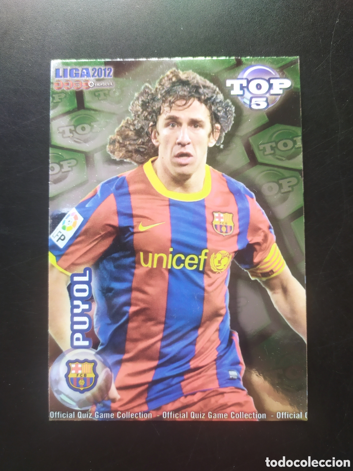 Cromos de Futebol: Mundicromo fichas Liga 2011 2012 11 12 Puyol top brillo verde n&deg; 568 Barcelona