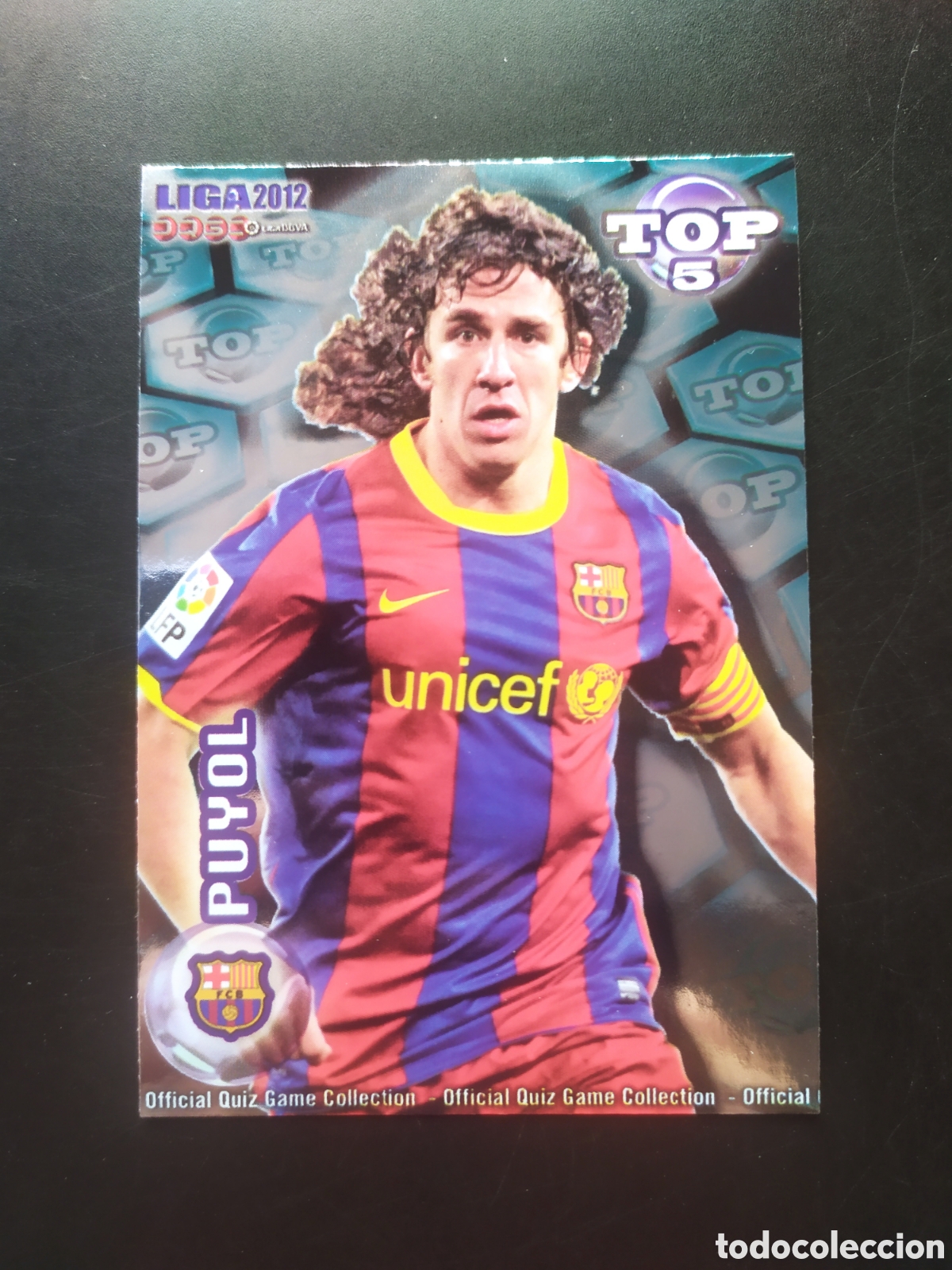 Cromos de Futebol: Mundicromo fichas Liga 2011 2012 11 12 Puyol top brillo azul n&deg; 568 Barcelona