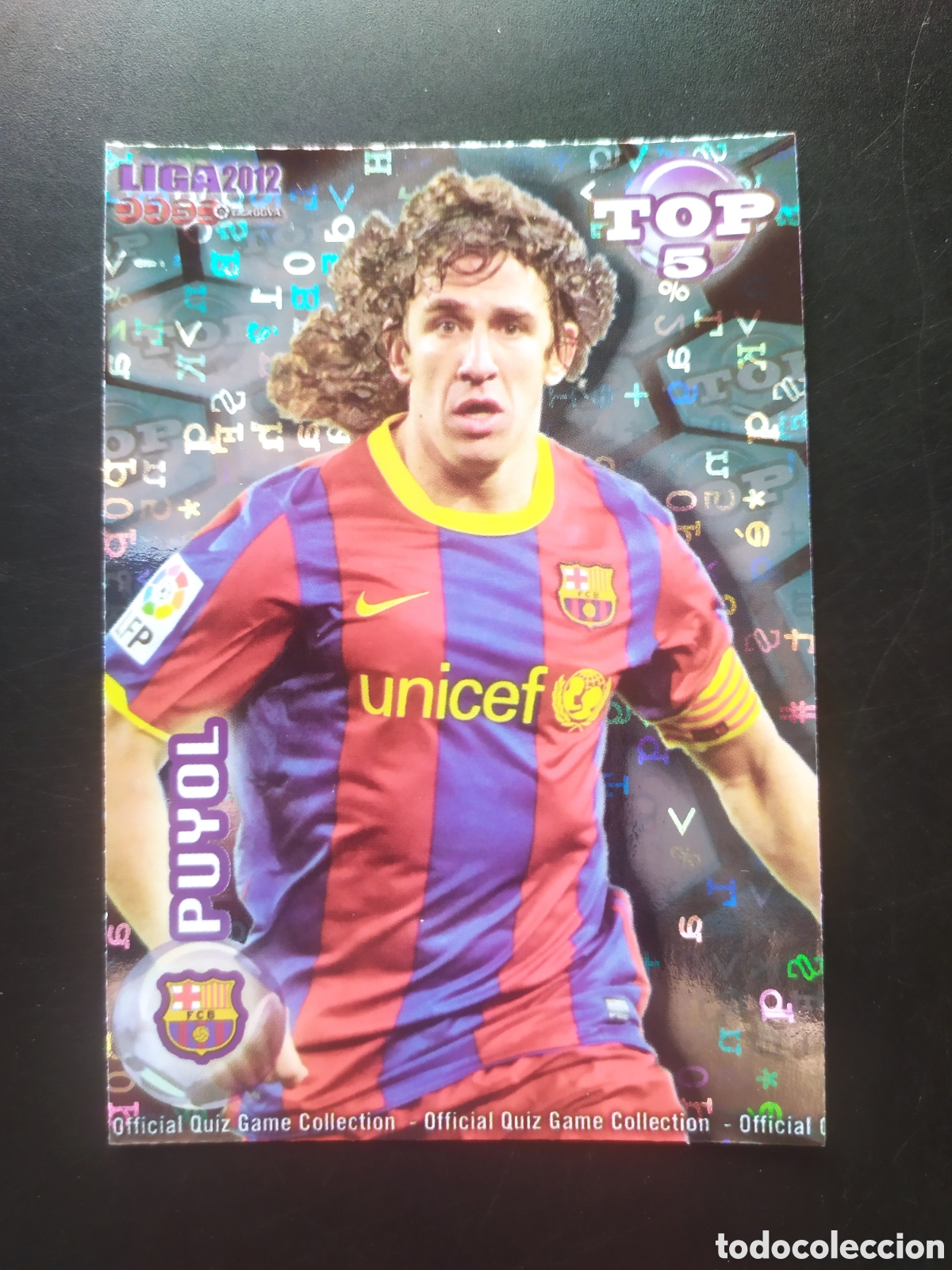 Cromos de Futebol: Mundicromo fichas Liga 2011 2012 11 12 Puyol top brillo letras n&deg; 568 Barcelona