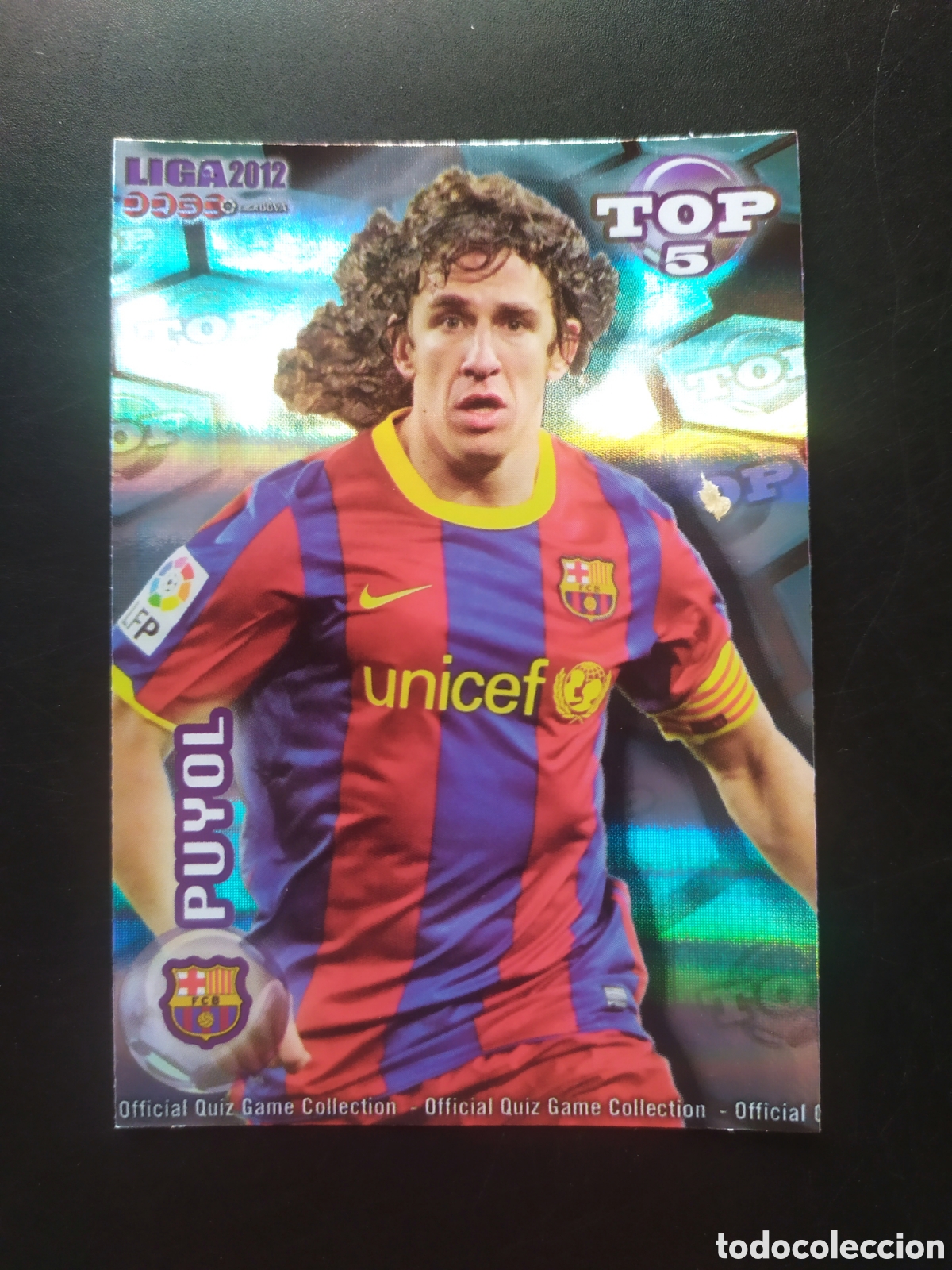 Cromos de Futebol: Mundicromo fichas Liga 2011 2012 11 12 Puyol top brillo rayas n&deg; 568 Barcelona