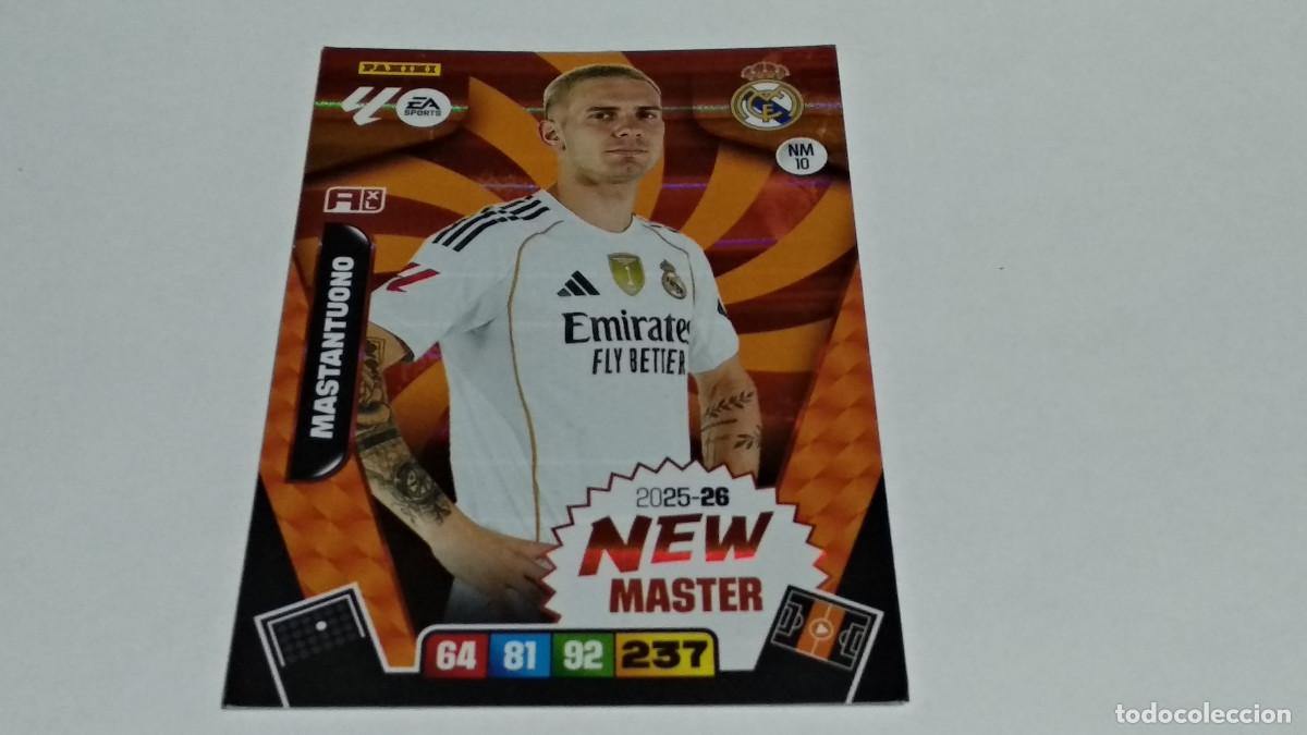 Cromos de Futebol: NM10 MASTANTUONO REAL MADRID NEW MASTER ADRENALYN XL 2025 2026 25 26 PANINI