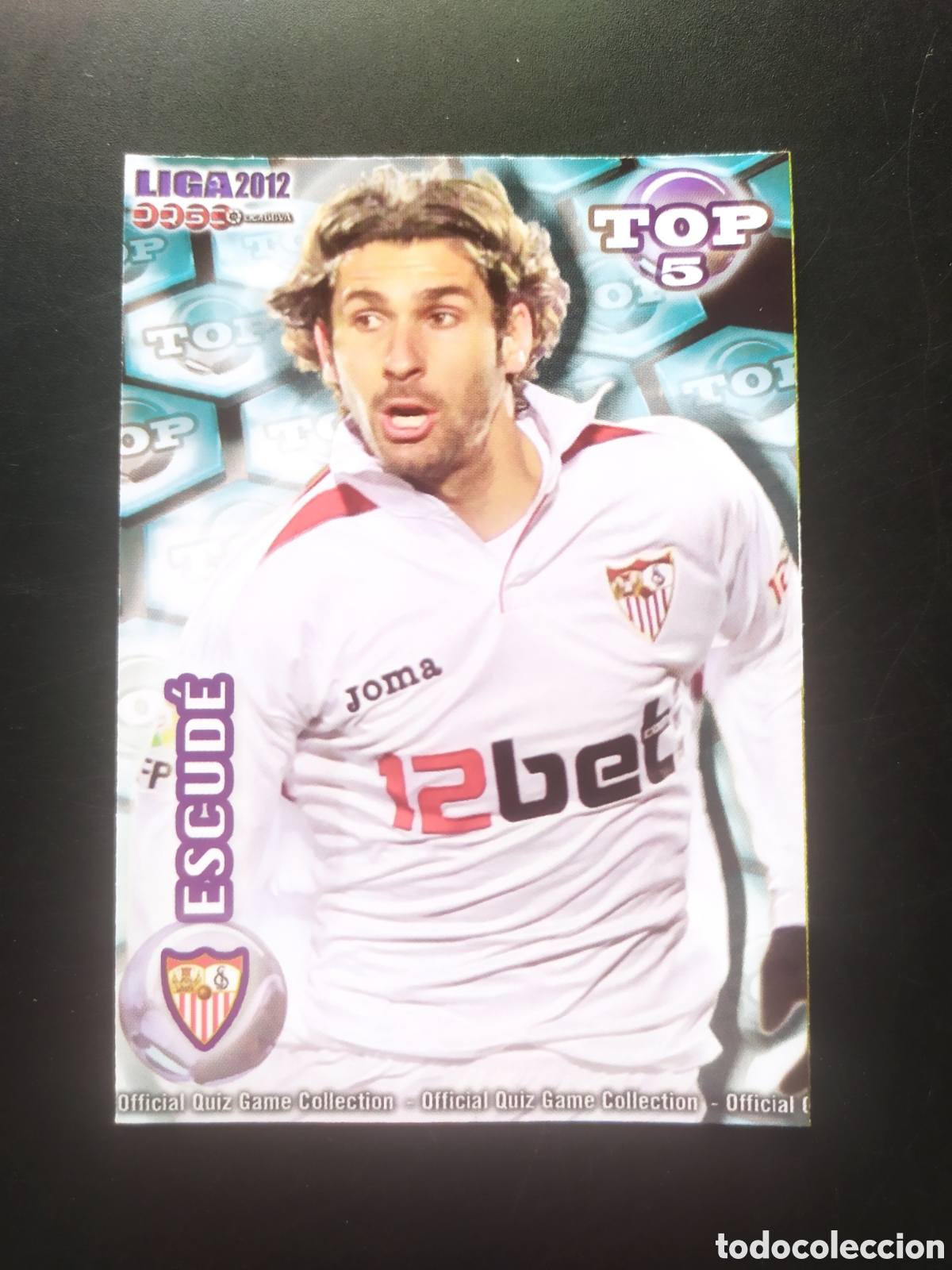 Cromos de Futebol: Mundicromo fichas Liga 2011 2012 11 12 Escud&eacute; top mate n&deg; 570 Sevilla