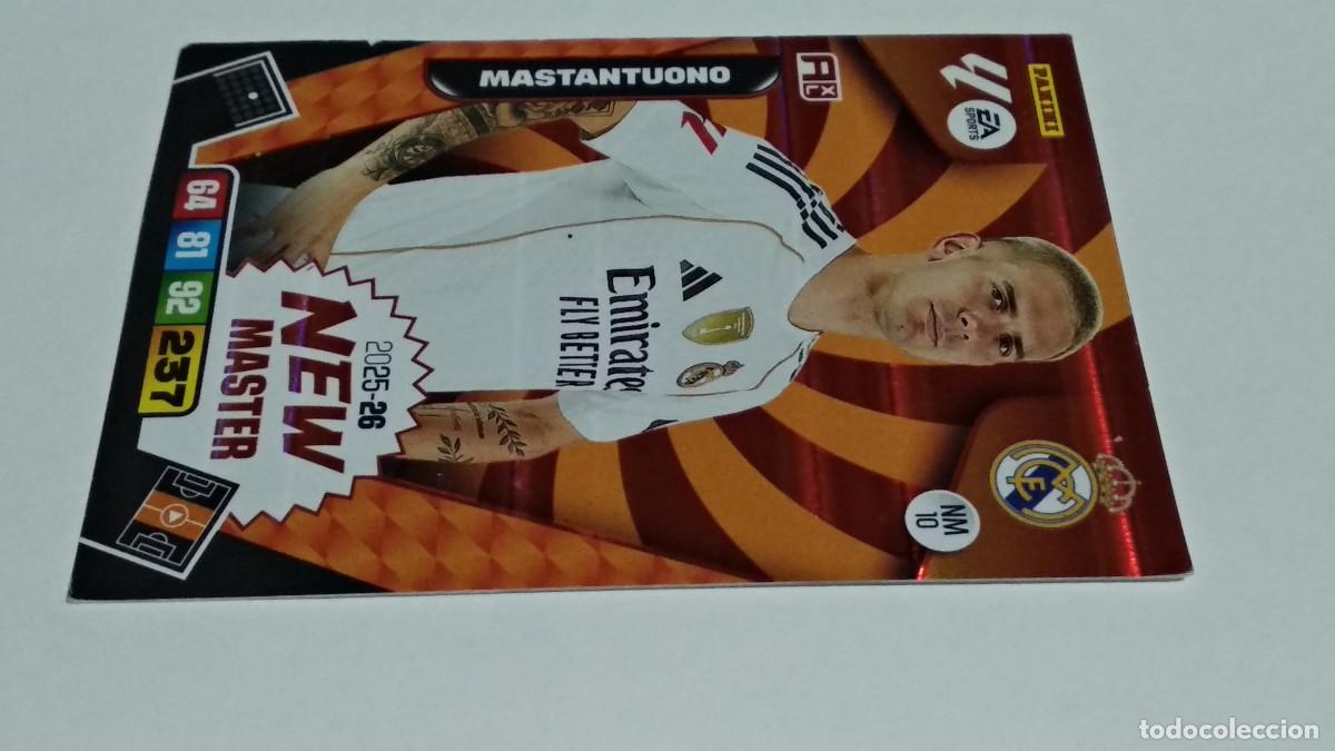 Cromos de Futebol: NM10 MASTANTUONO REAL MADRID NEW MASTER ADRENALYN XL 2025 2026 25 26 PANINI