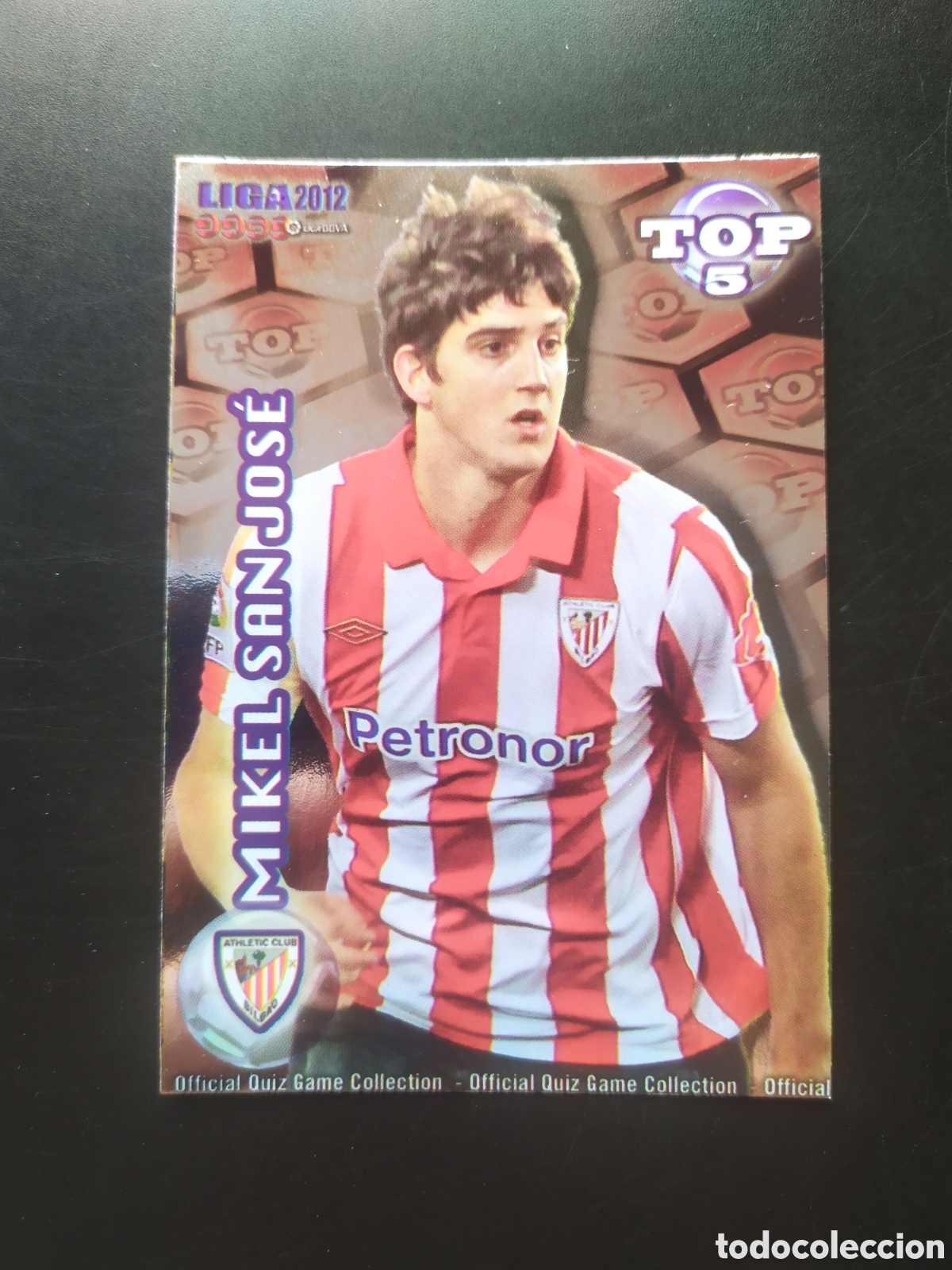 Fu&szlig;ball-Sticker: Mundicromo fichas Liga 2011 2012 11 12 San Jos&eacute; top brillo rojo n&deg; 571 Athletic Bilbao
