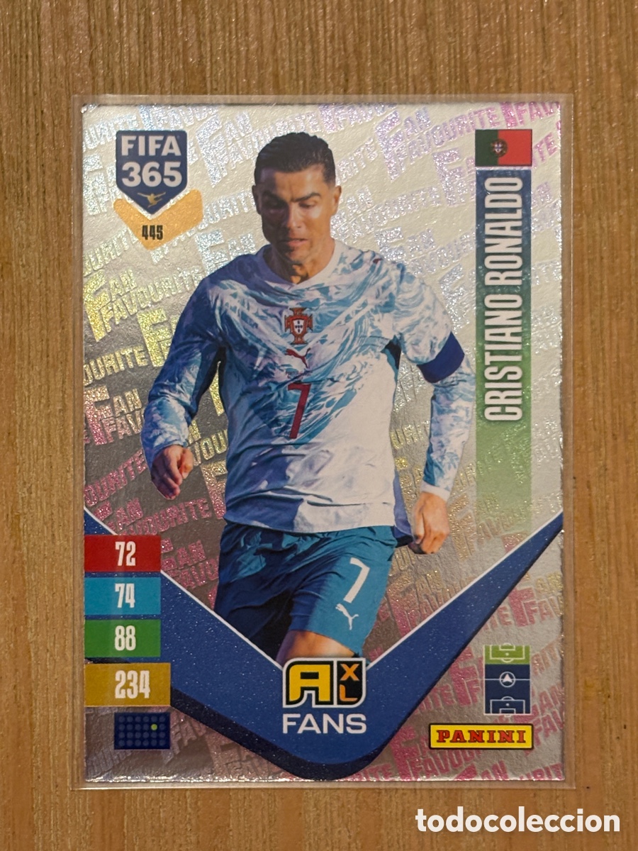 Fu&szlig;ball-Sticker: CROMO FANS FAVOURITE CRISTIANO RONALDO N 445 FIFA 365 PANINI 2027 C&Oacute;DIGO SIN ACTIVAR