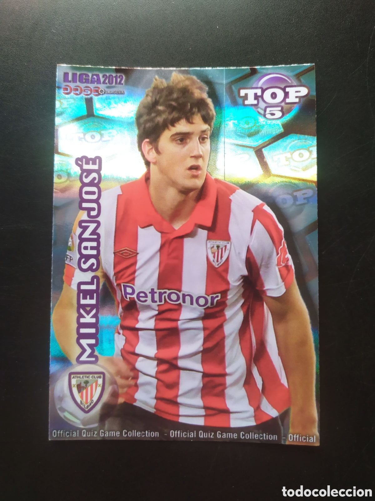 Fu&szlig;ball-Sticker: Mundicromo fichas Liga 2011 2012 11 12 San Jos&eacute; top brillo rayas n&deg; 571 Athletic Bilbao